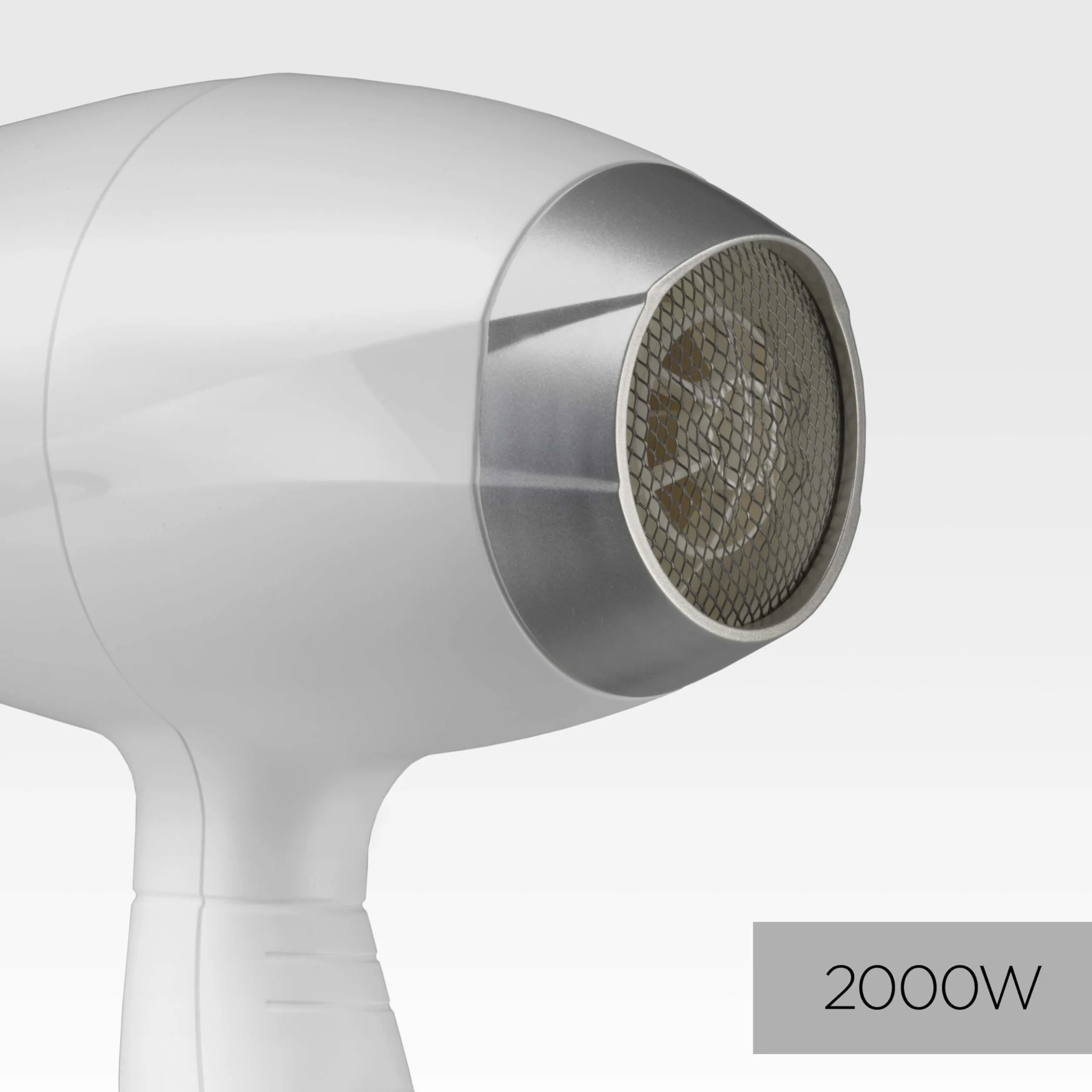 Suszarka do włosów BaByliss Speed ​​Pro 2000 W - suszarka AC, wyprodukowana we Włoszech, lekka, z jonizacją, zapobiegającą puszeniu włosów, 3 ustawienia temperatury i 2 prędkości, biała, 6704WE