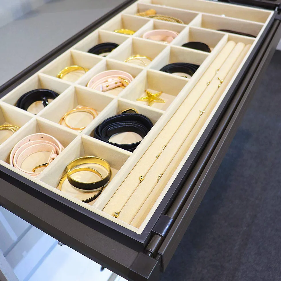 Emuca Organizer szuflada do szafy 483mm Drewno Kolor moka