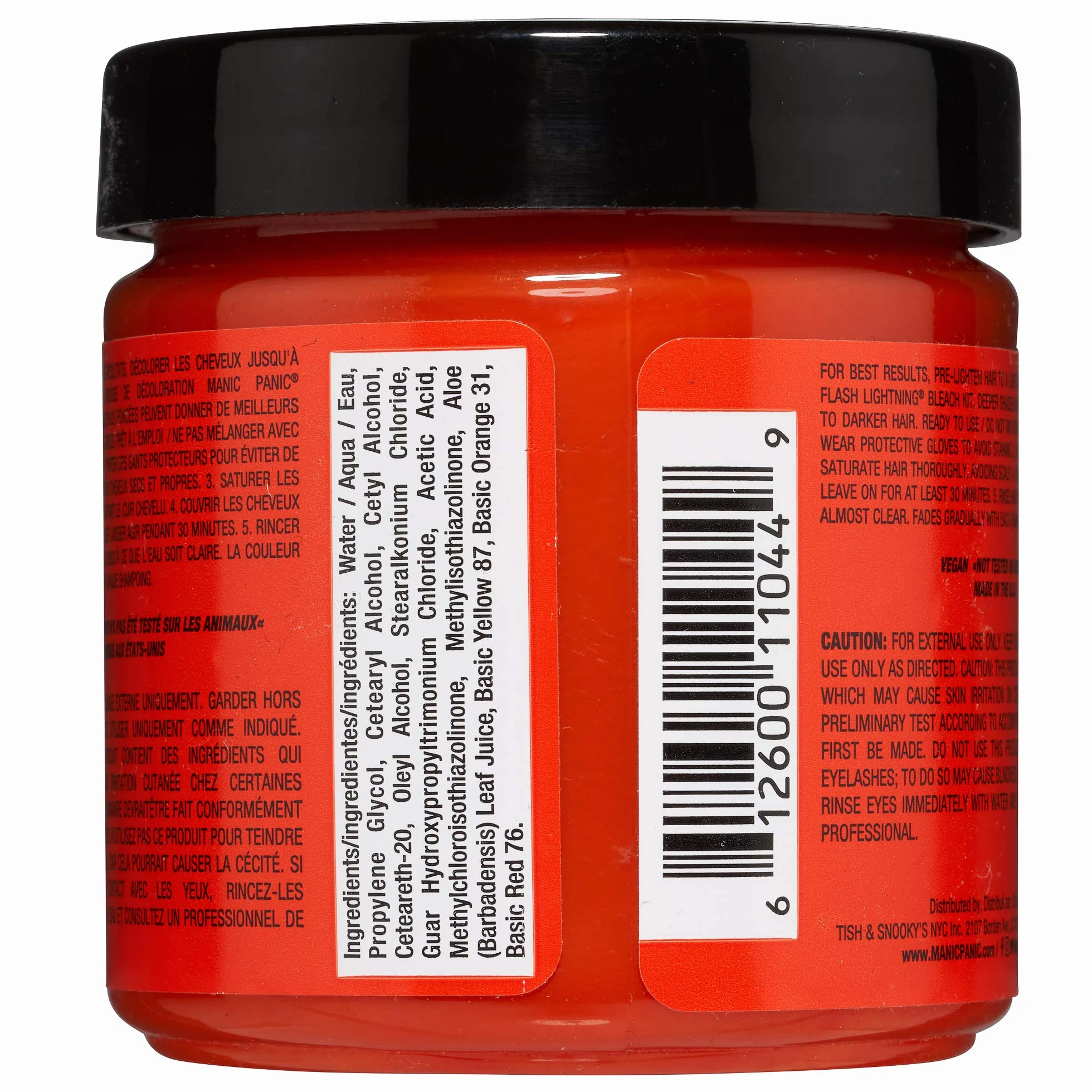 Manic Panic Classic Cream Hair Dye Psychedelic Sunset Orange Semi-Permanent