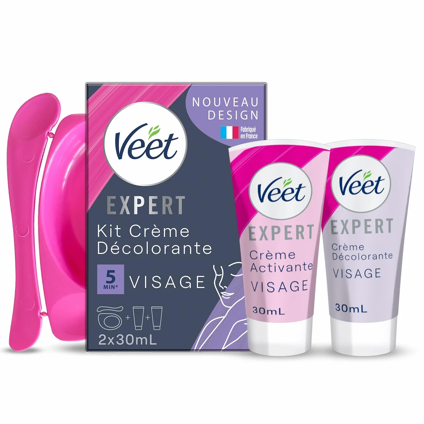 Veet Specjalny krem do mycia twarzy - 2 x 30 ml - Zestaw 2 szt