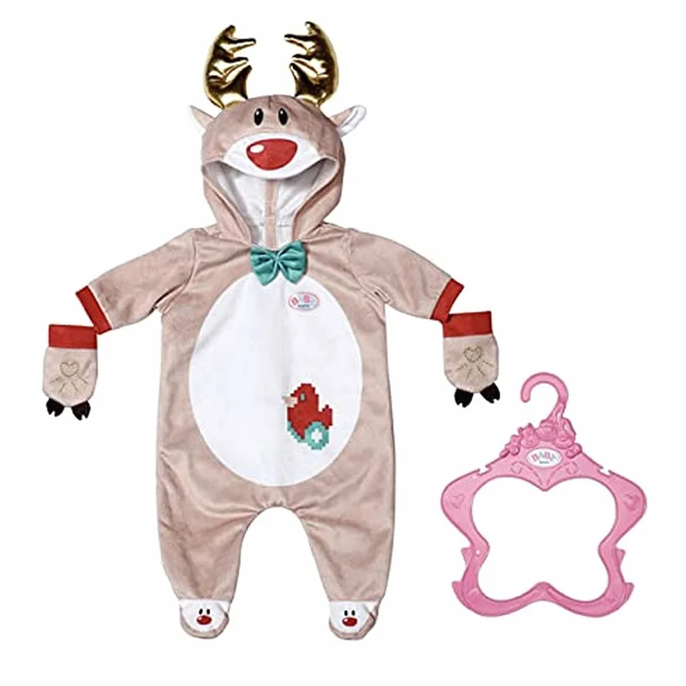 BABY Born 515 831700 EA Renifer Onesie, czerwony