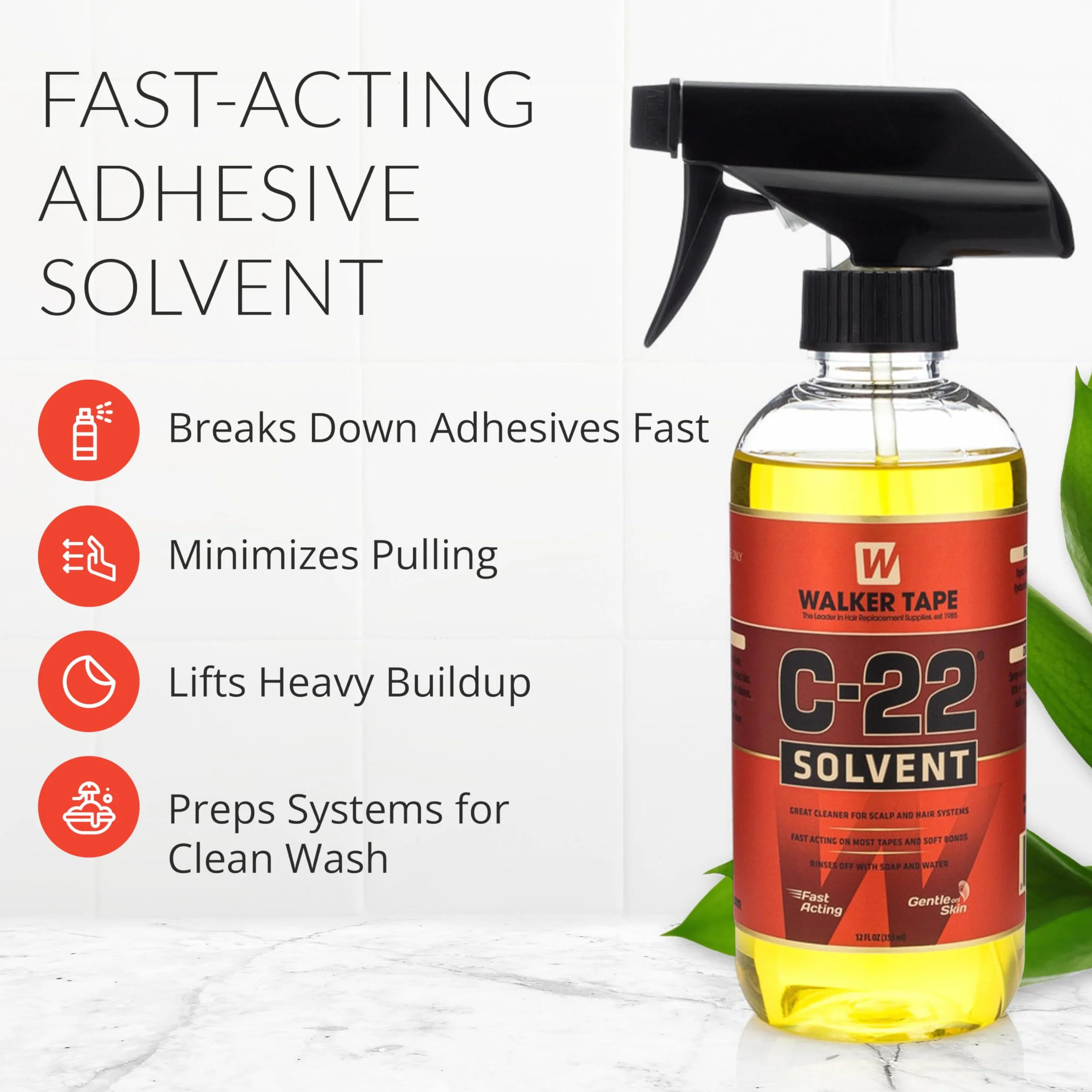 C 22 Adhesive Solvent. Oil baza 12 oz. spray klej do czyszczenia peruki od Walker Tape