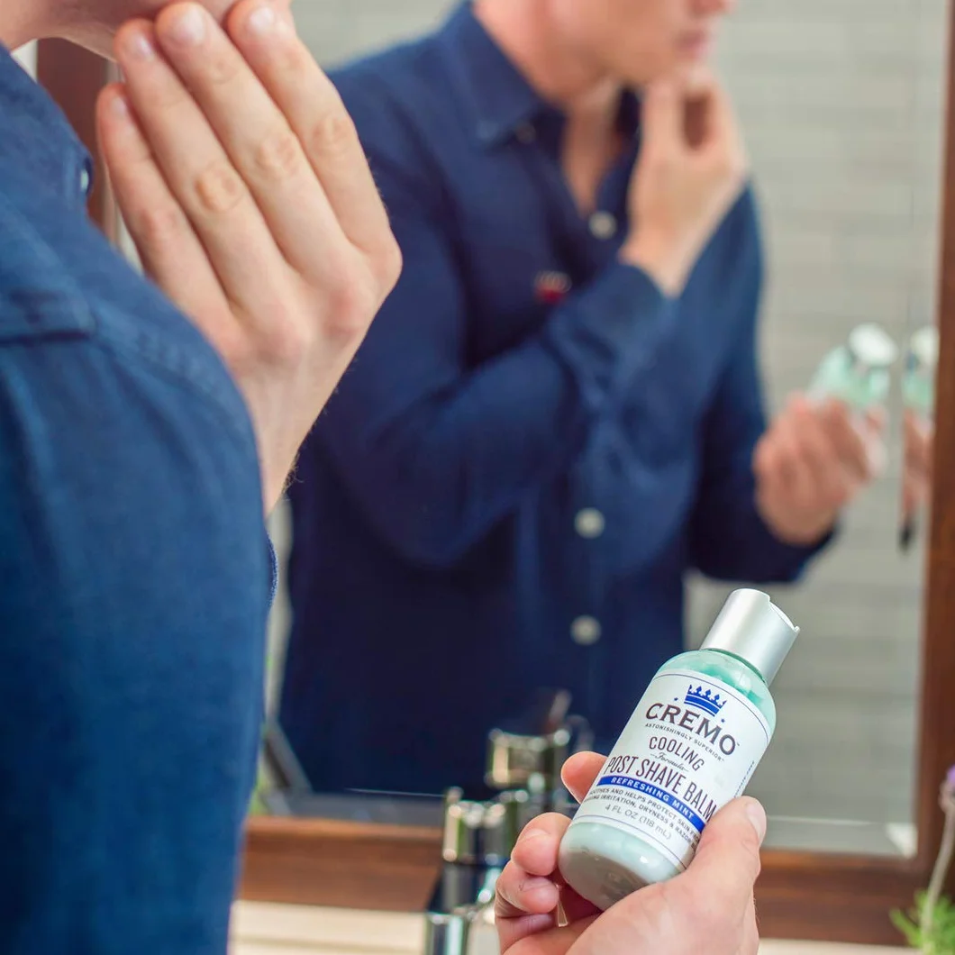 CREMO - Cooling Post Shave Balm For Men | Refreshing Mint Formula | 118 ml