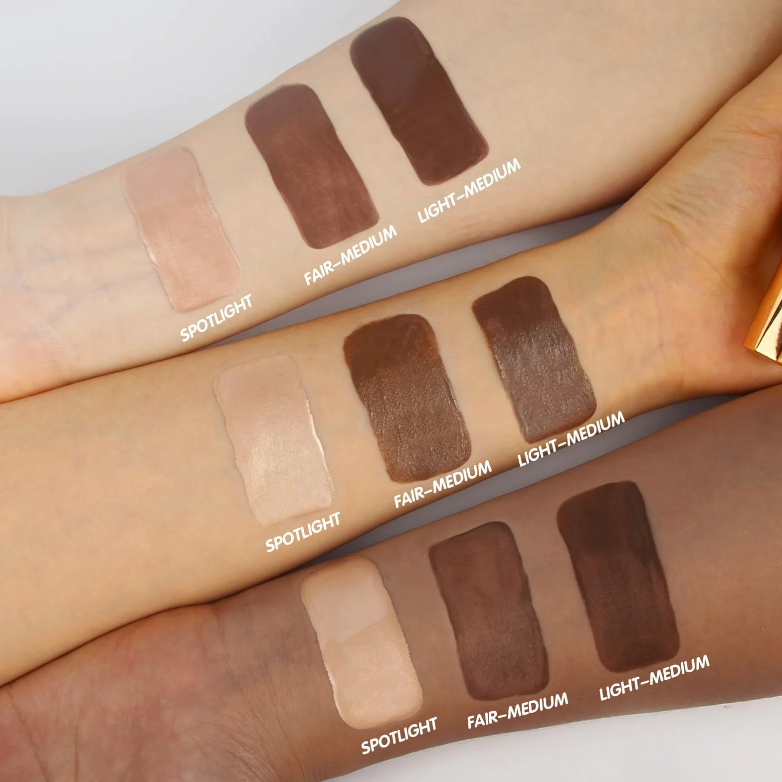 Anglicolor Bronzer W Płynie,Contour Beauty Wand,płynna różdżka konturowa dla naturalnie rzeźbionego wyglądu,sztyft do konturowania z aplikatorem (03#Leichtes Medium, 12ml)
