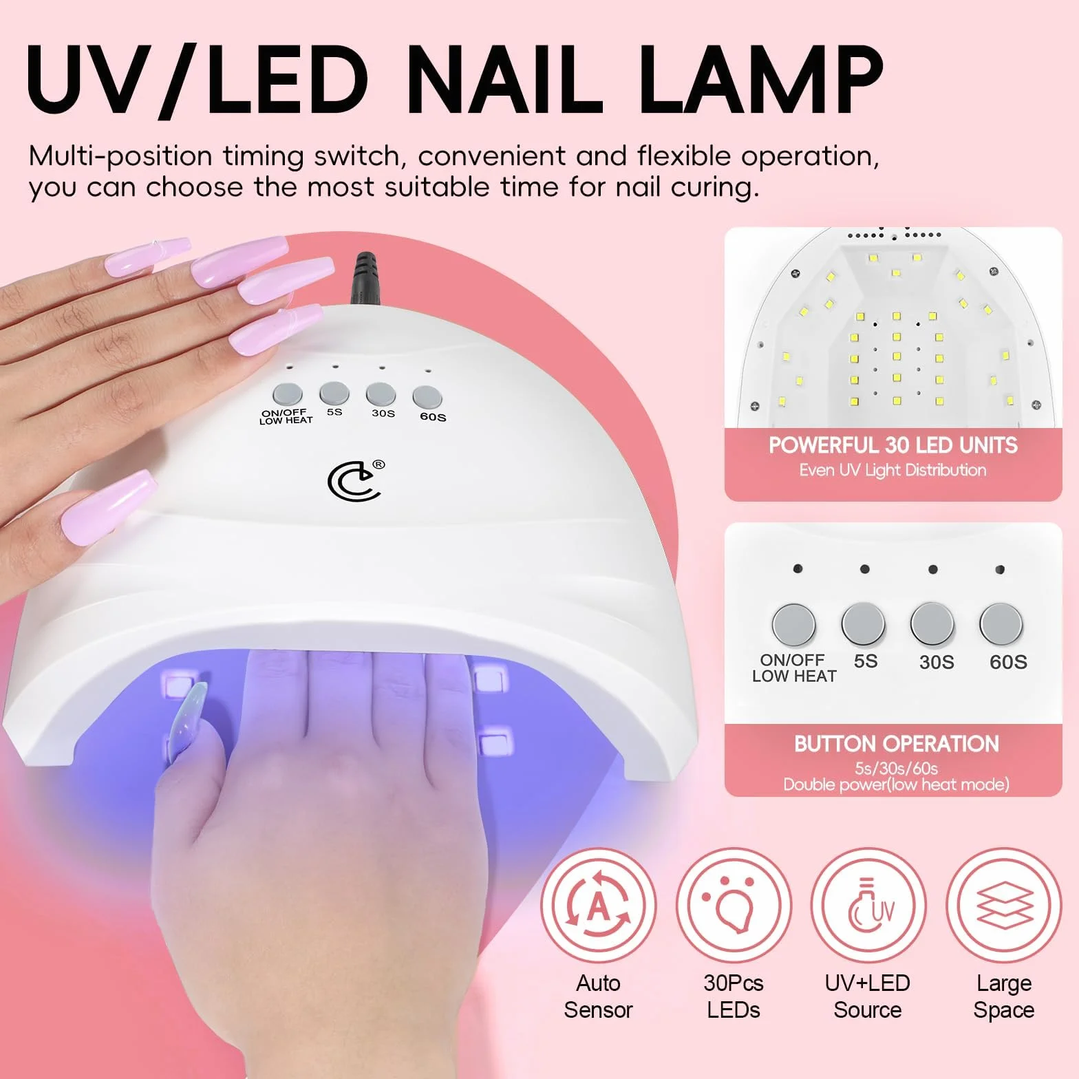 COSCELIA Zestaw żelowych paznokci UV LED 20 kolorów lakier półtrwały narzędzia do manicure