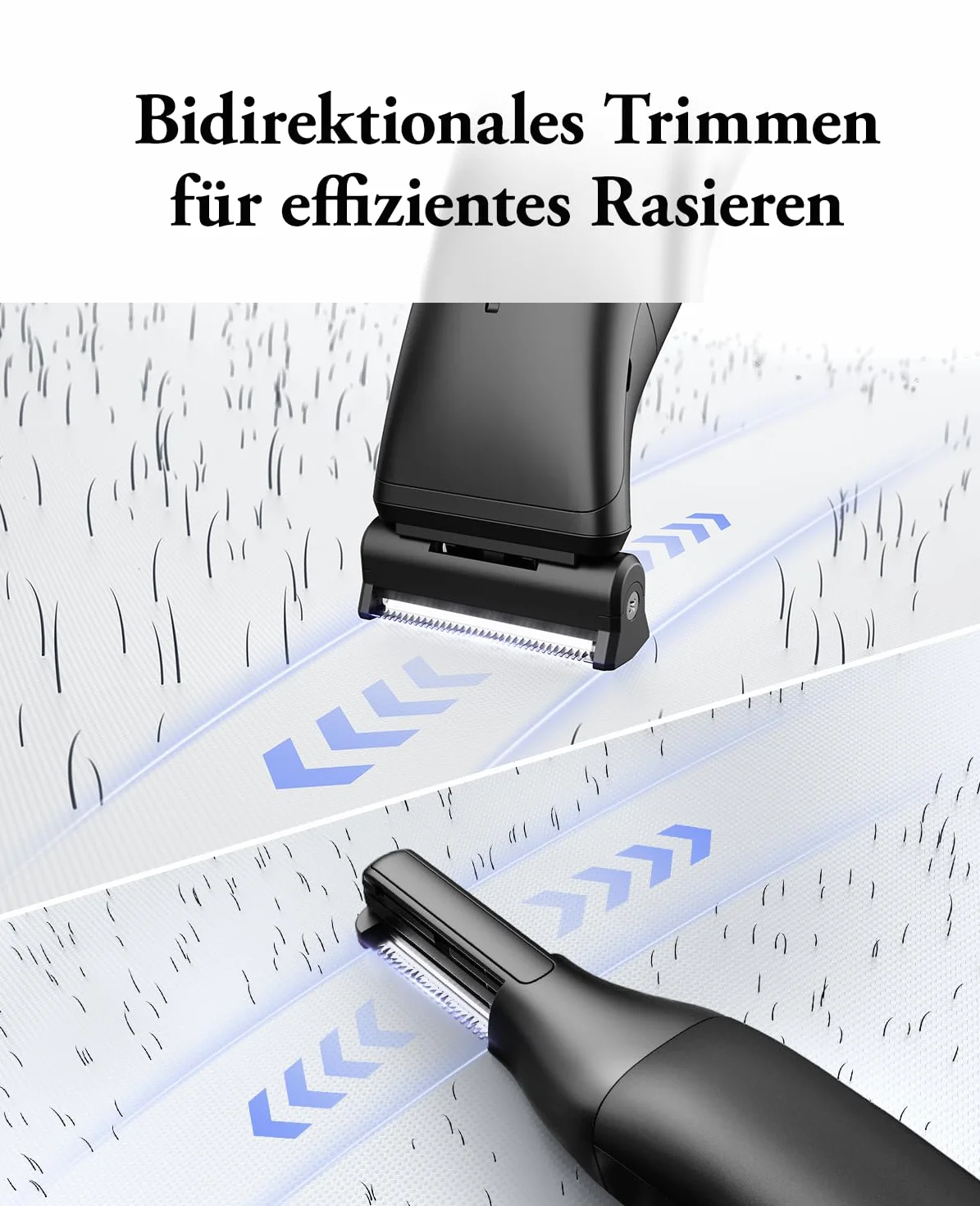 Kensen 2 w 1 Manscape intymny trymer do włosów dla mężczyzn, bezpieczna, bezprzewodowa, męska golarka do ciała, wodoodporna golarka do włosów łonowych, dla mężczyzn/kobiet, męskie zestawy do