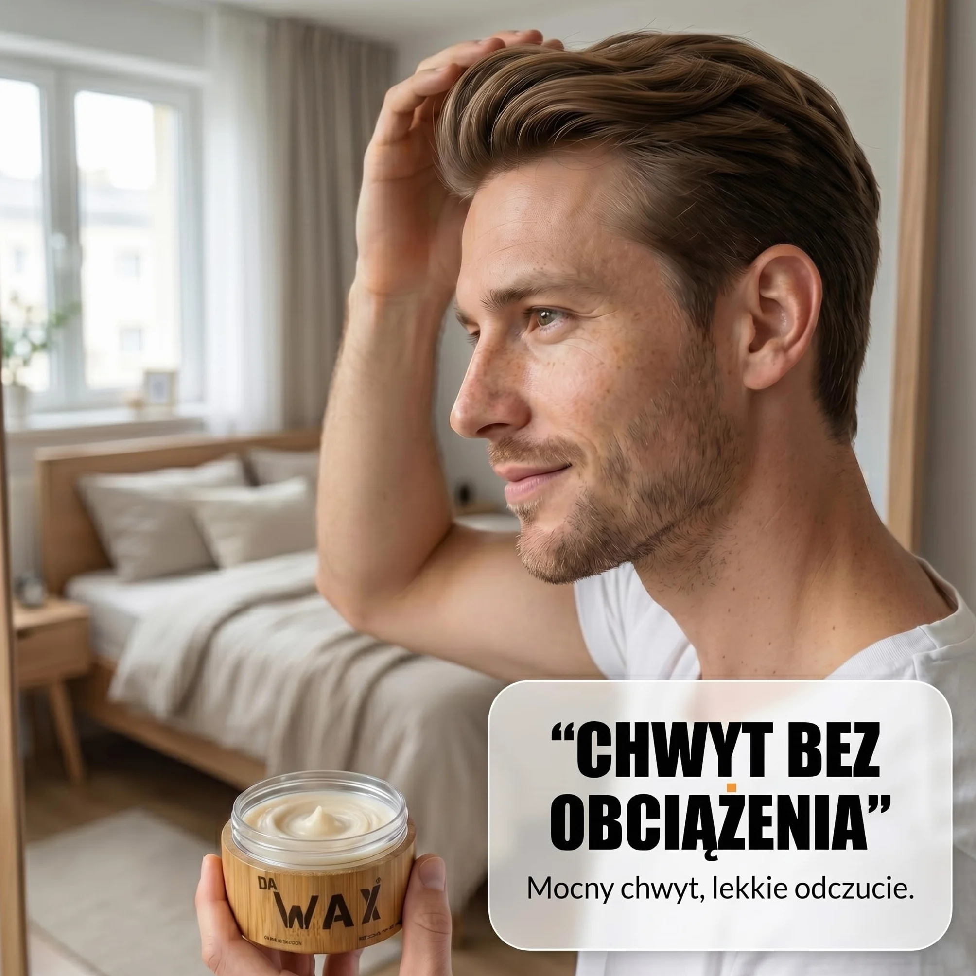 Da'Dude Da Wax 100 ml – Matowy Wosk do Włosów dla Mężczyzn – Mocny Utrwalacz do Stylizacji – Bezalkoholowy