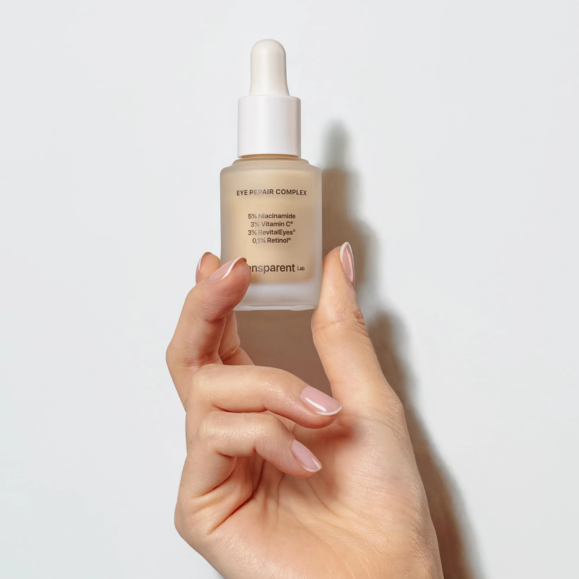 Transparent Lab Eye Repair Complex Eye Contour 15ml – Anti-aging and Moisturizing Night Serum, Reduces Dark Circles, Hydrates and Stimulates Collagen for a Rested and Firm Look
