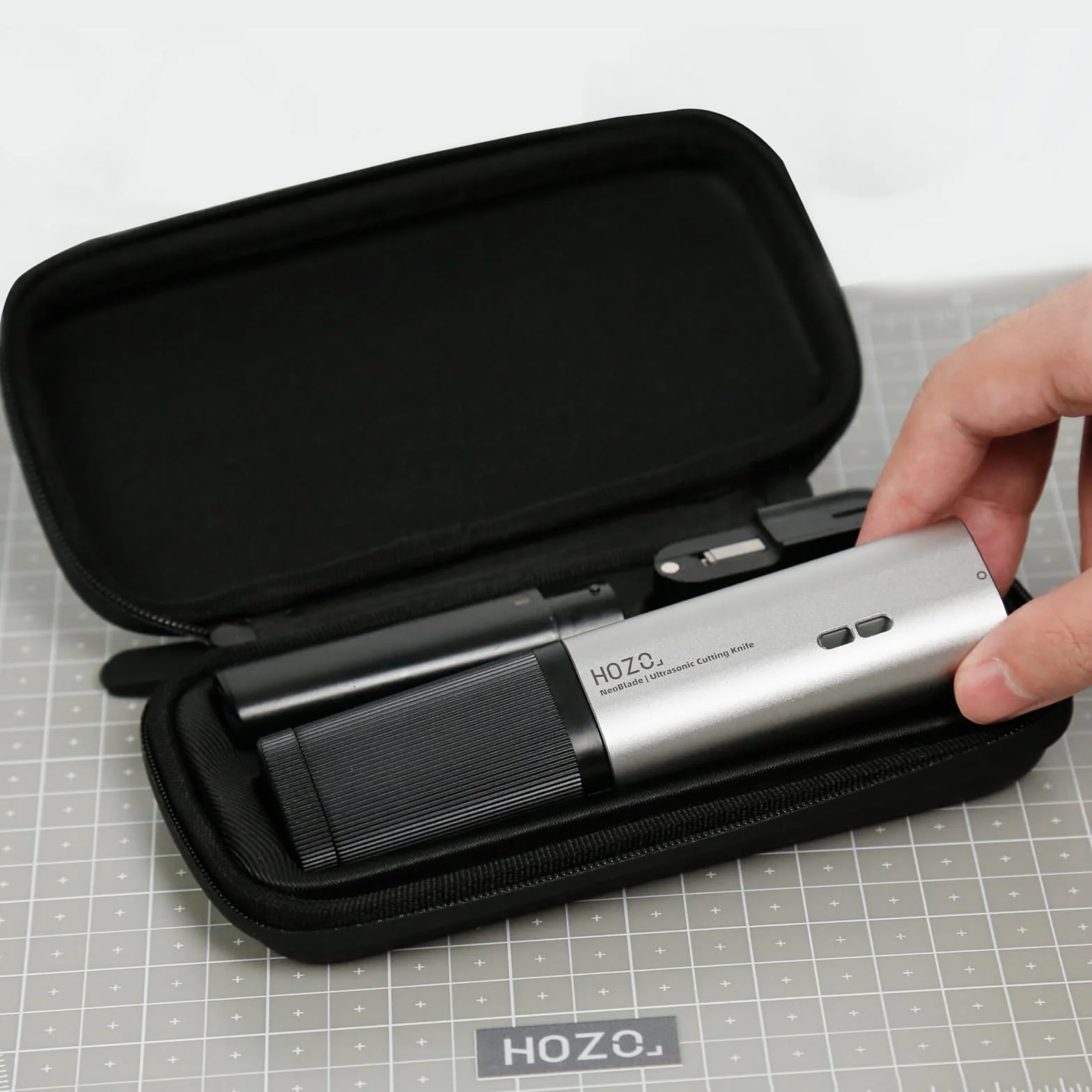 HOZO NeoBlade Pro etui – kompaktowa twarda obudowa EVA z niestandardowymi przegródkami na NeoBlade, ostrza i akumulator, odporna na uderzenia, wodoodporna tkanina, miękka podszewka, przyjazna w