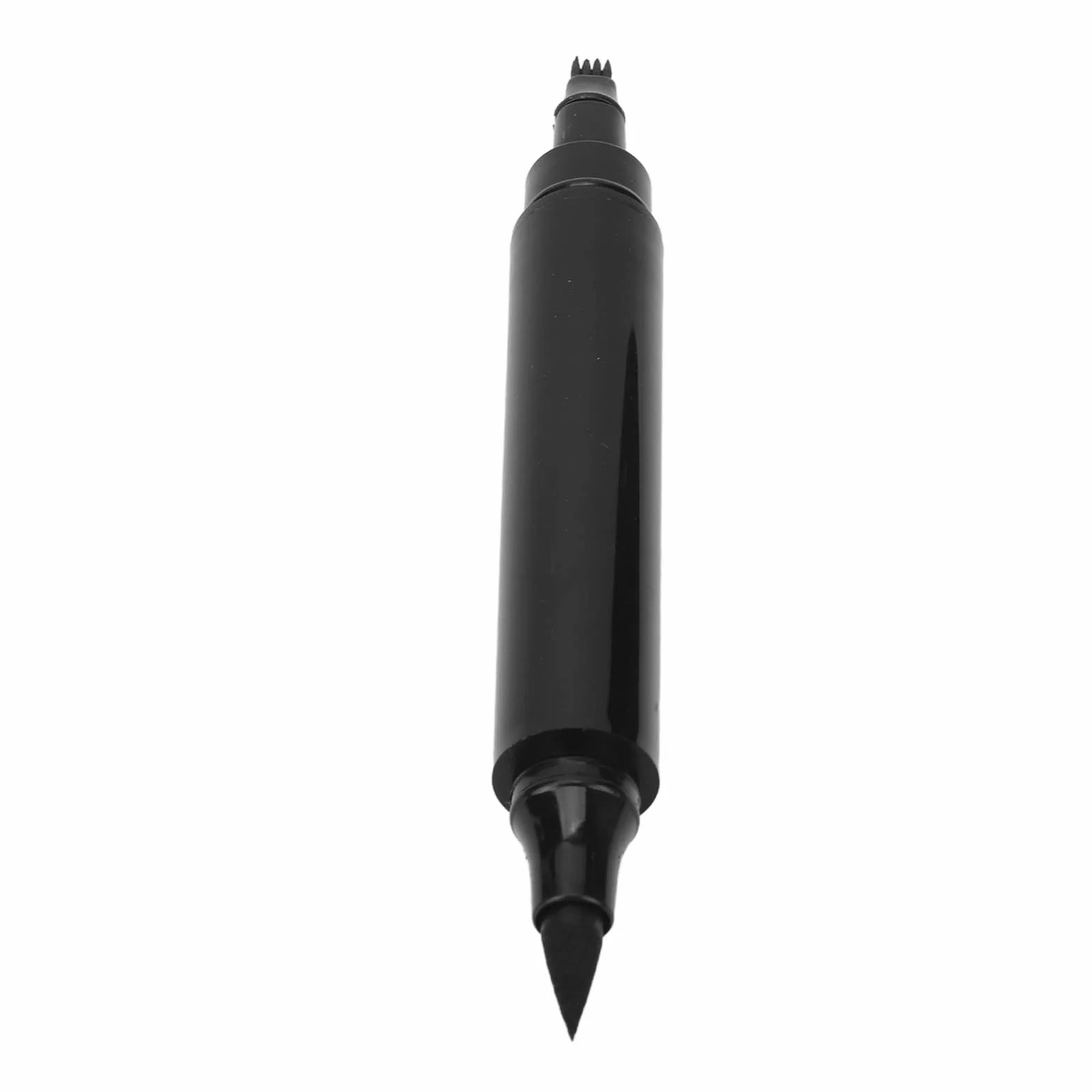 Wypełniacz do Brody 2 w 1 dla Mężczyzn Wodoodporny Czarny Długopis do Brody Szczotka do Brody Długotrwały Zasięg Naprawa Męskich Wąsów Poprawiony Kształt Zarostu (Czarny)