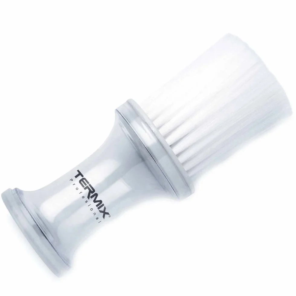 Termix P-002-2TR1 Talcum pędzel do karku z pojemnikiem na puder, przezroczysty