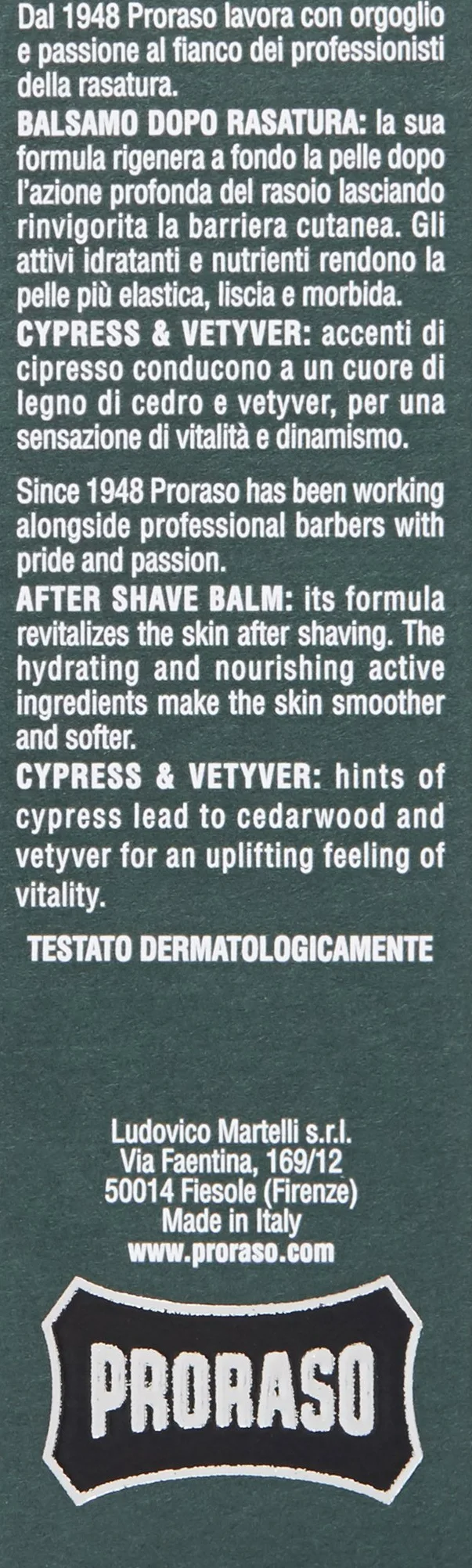 Proraso 400782 Balsam, Wielokolorowy, 100 ml