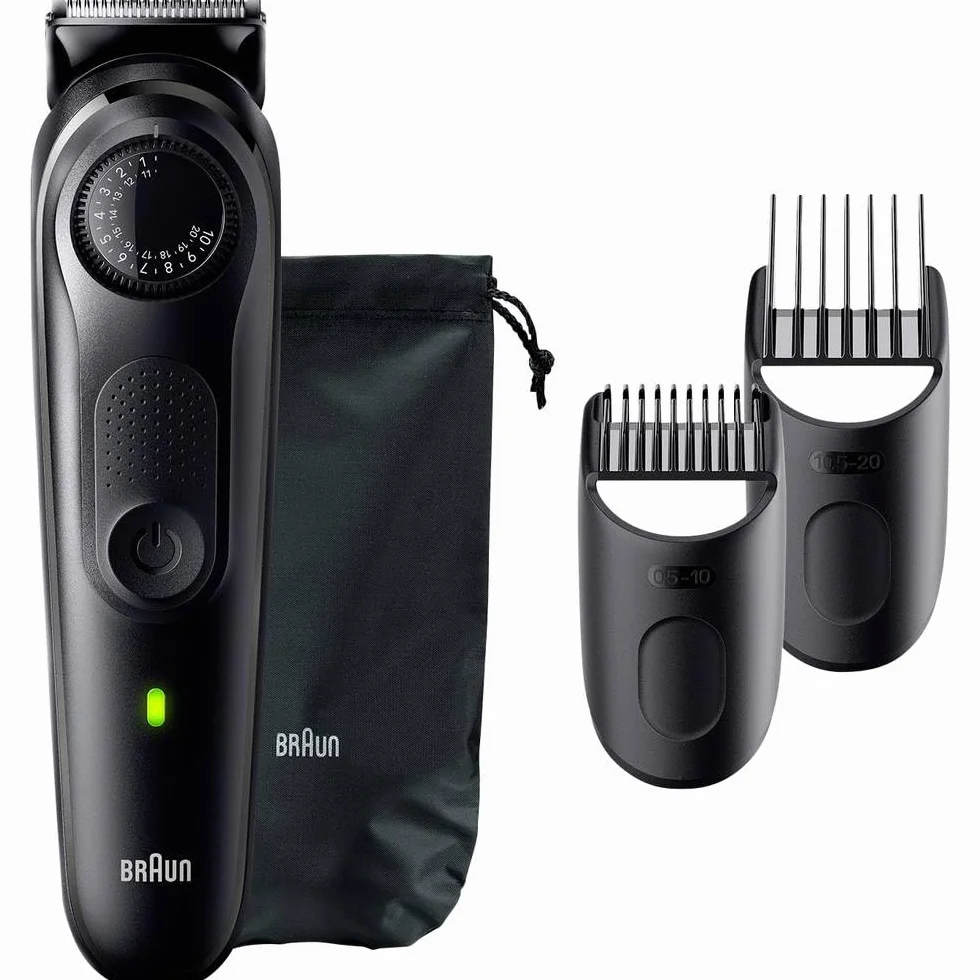 Braun 4210201448099 Trymer, Czarny, 4 końcówki