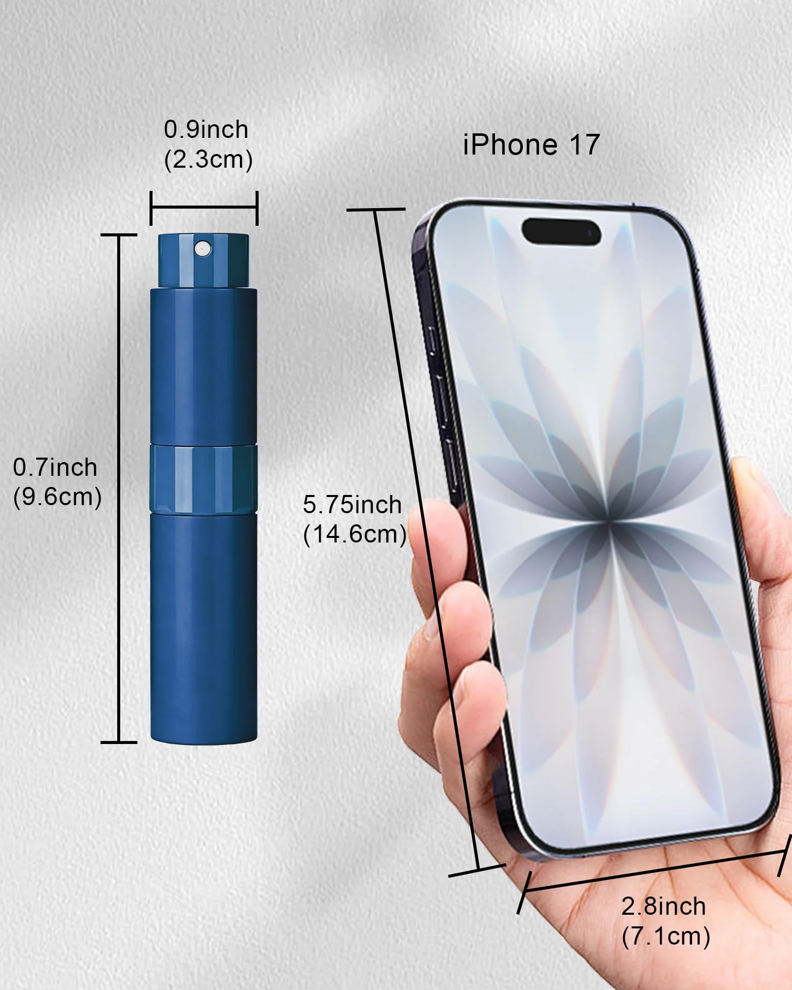 Pojemnik na Perfumy Podróżny, 8ml Atomizer do Perfum Wielokrotnego Napełniania 3 Sztuki, Butelki Perfum Próżne Mini Kieszonkowe, Pojemnik na Płyn Podróżny z Lejkiem (Czarny+Niebieski+Srebrny)