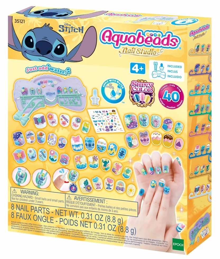 Aquabeads 35121 Stitch Nail Designer Kit Arts & Crafts Bead Activity Toy