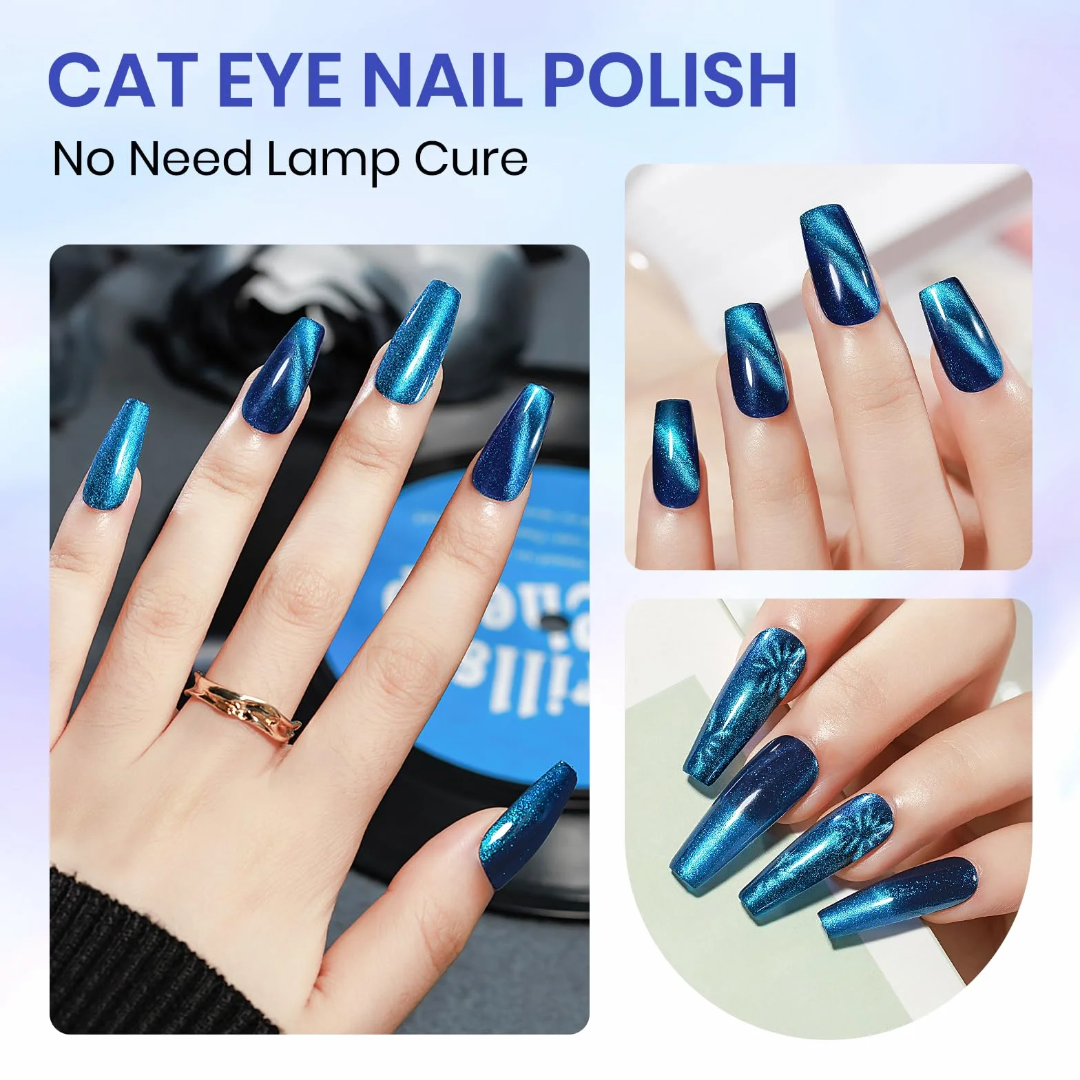 SUPWEE Cat magnetyczny lakier do paznokci, 16 ml, bez lampy UV, szybkoschnący, kocie oko, lakier do paznokci z magnesem, holograficzny żel brokatowy do salonu "zrób to sam" 029