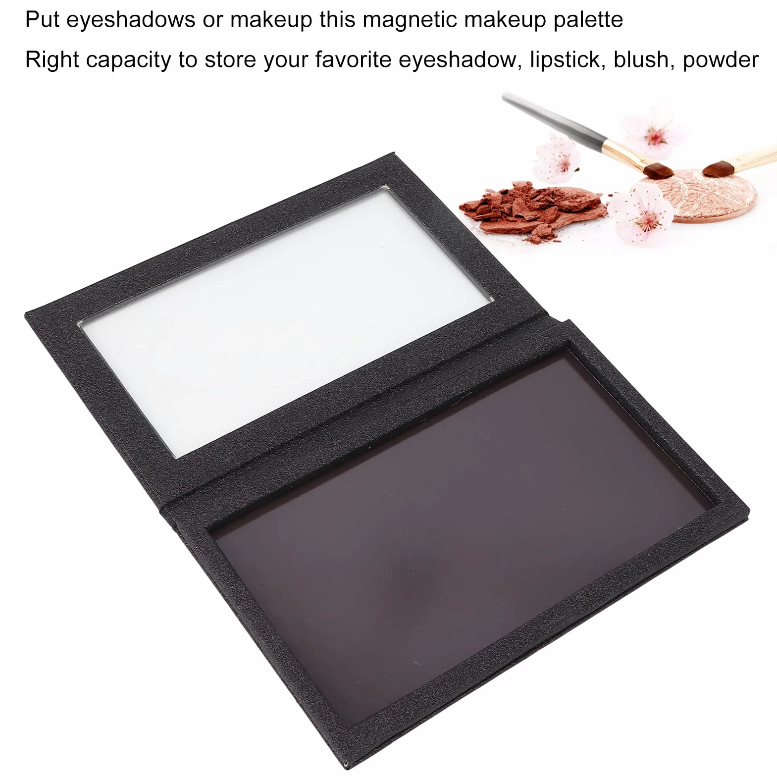 Pusta Paleta Magnetyczna Pudełko do Przechowywania Cieni do Powiek Przezroczyste Okno Magnes Pudełko na Cienie do Powiek Przechowywanie Szminek do Powiek DIY Makijaż Patelnie