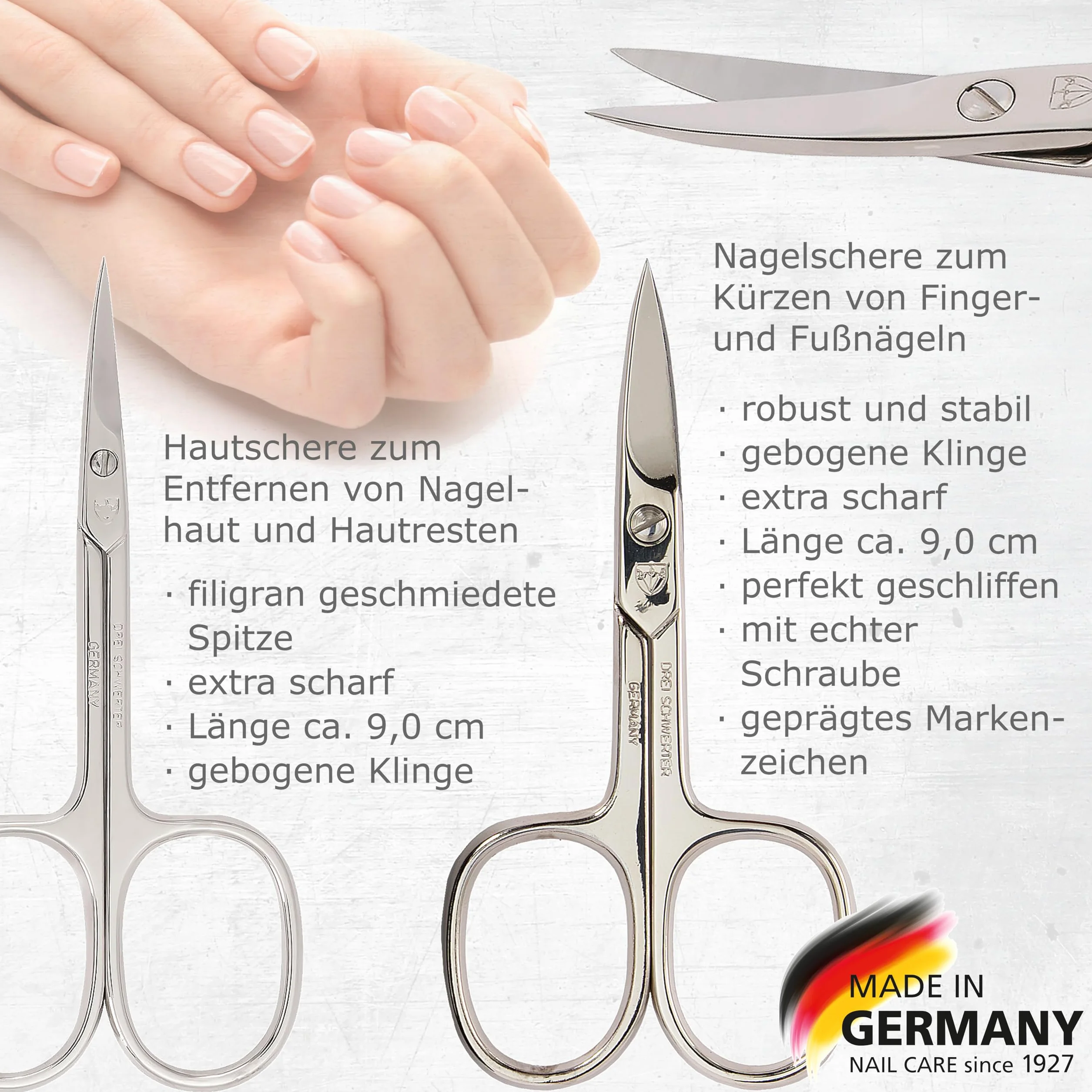 DREI SCHWERTER Solingen Germany zestaw do manicure 8-częściowy 746