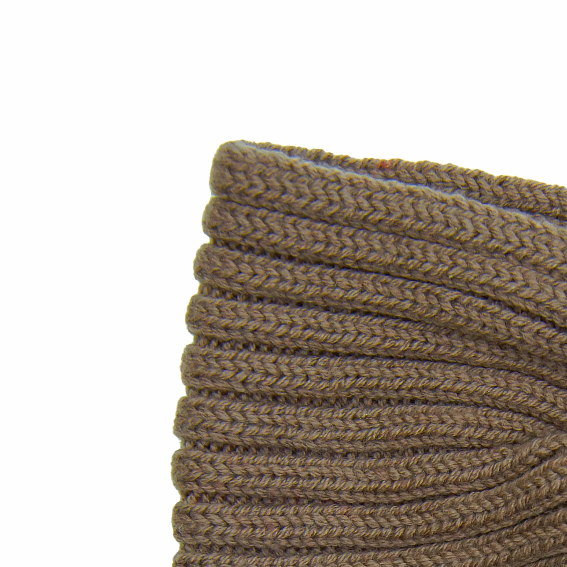 molti Damska zimowa opaska na czoło ze 100% wełny merynosów, opaska na włosy, 55-60 cm, ciepła, miękka, elastyczna, modna alternatywa dla czapki, prążkowana dzianina (Mokka)