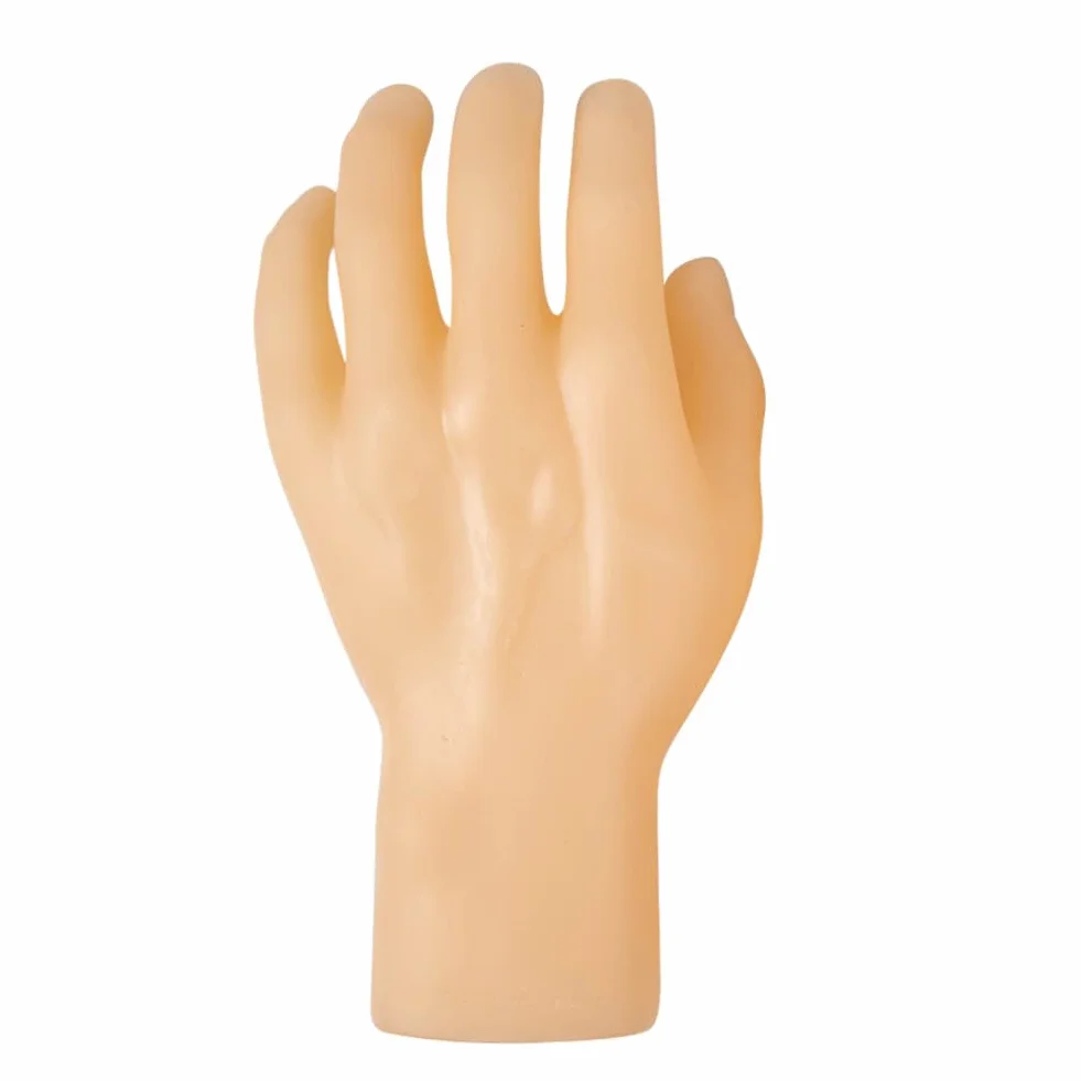2 sztuki model ręczny wielokrotnego użytku manicure ćwiczenia ręce lewej i prawej ręki mężczyźni kobiety symulacja model dłoni rekwizyty do stojaka wystawowego centrum handlowego, kolor skóry