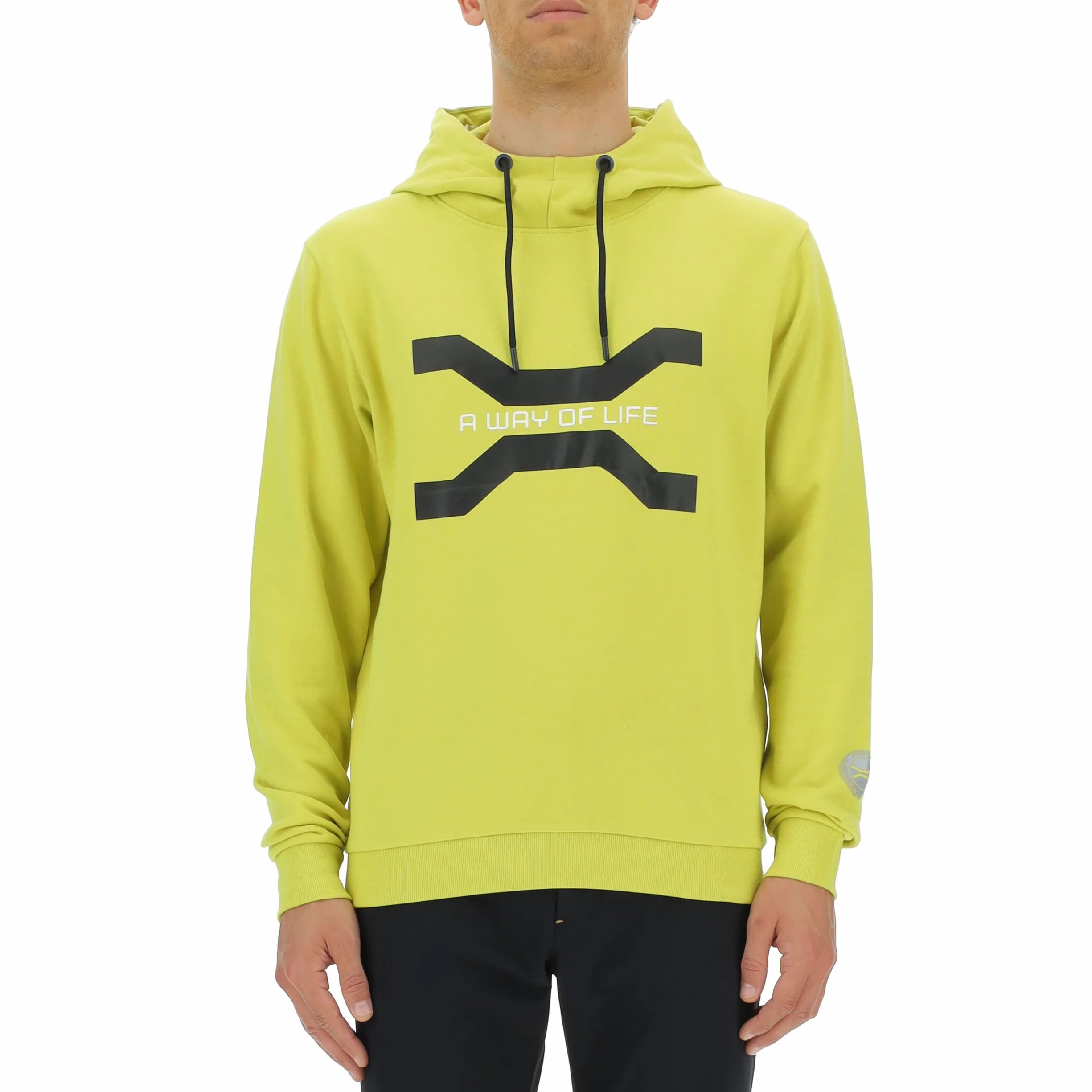 JEEP O102930-I002 XP bluza z kapturem z nadrukiem duży symbol Xtreme Performance - A Way of Life JX23A Mężczyźni Celery XXL