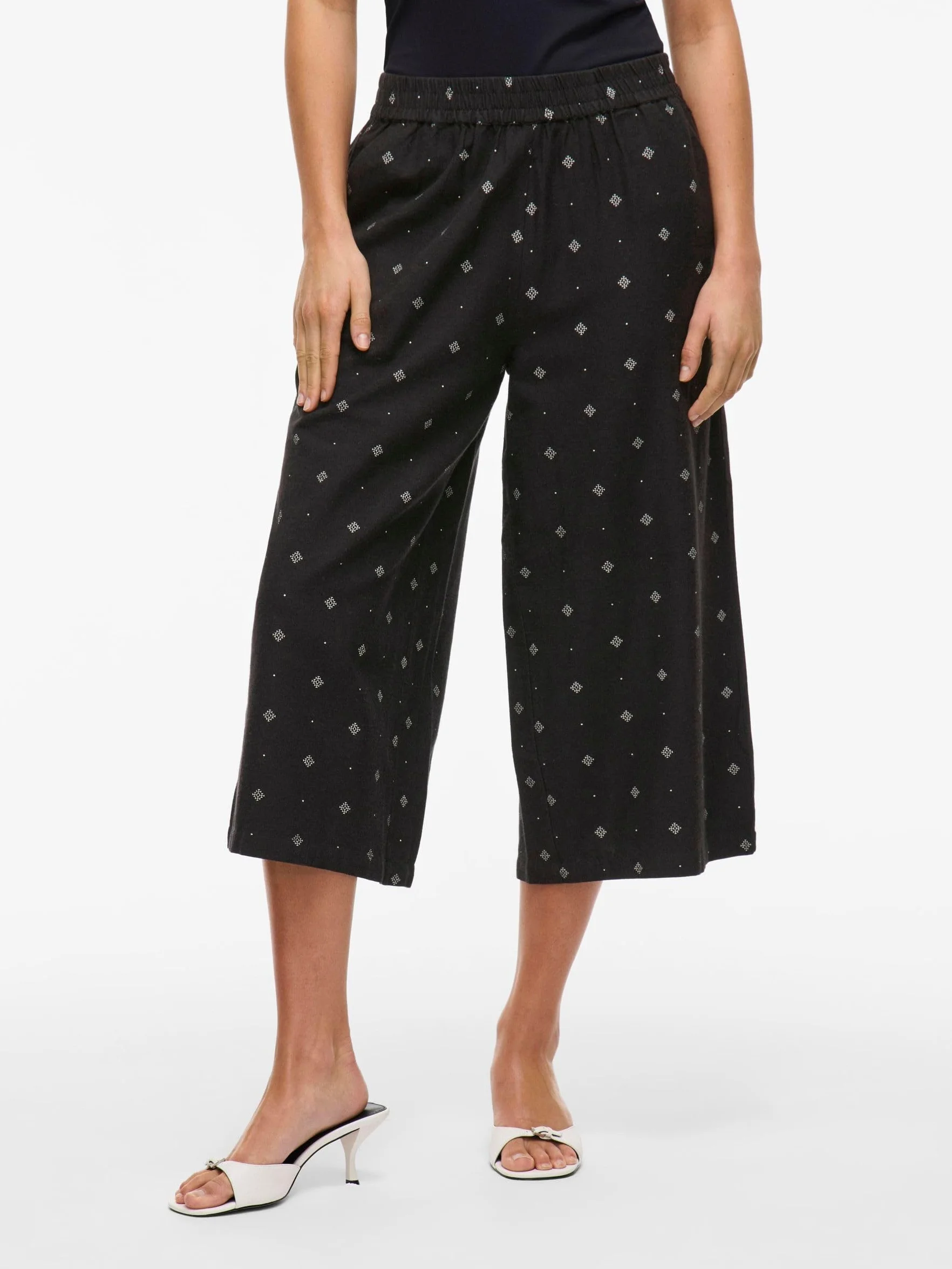 Vila Viprisilla Print H/W Culotte Pants/1 - Viprisilla Print H/W Culotte Pants/1 Kobiety