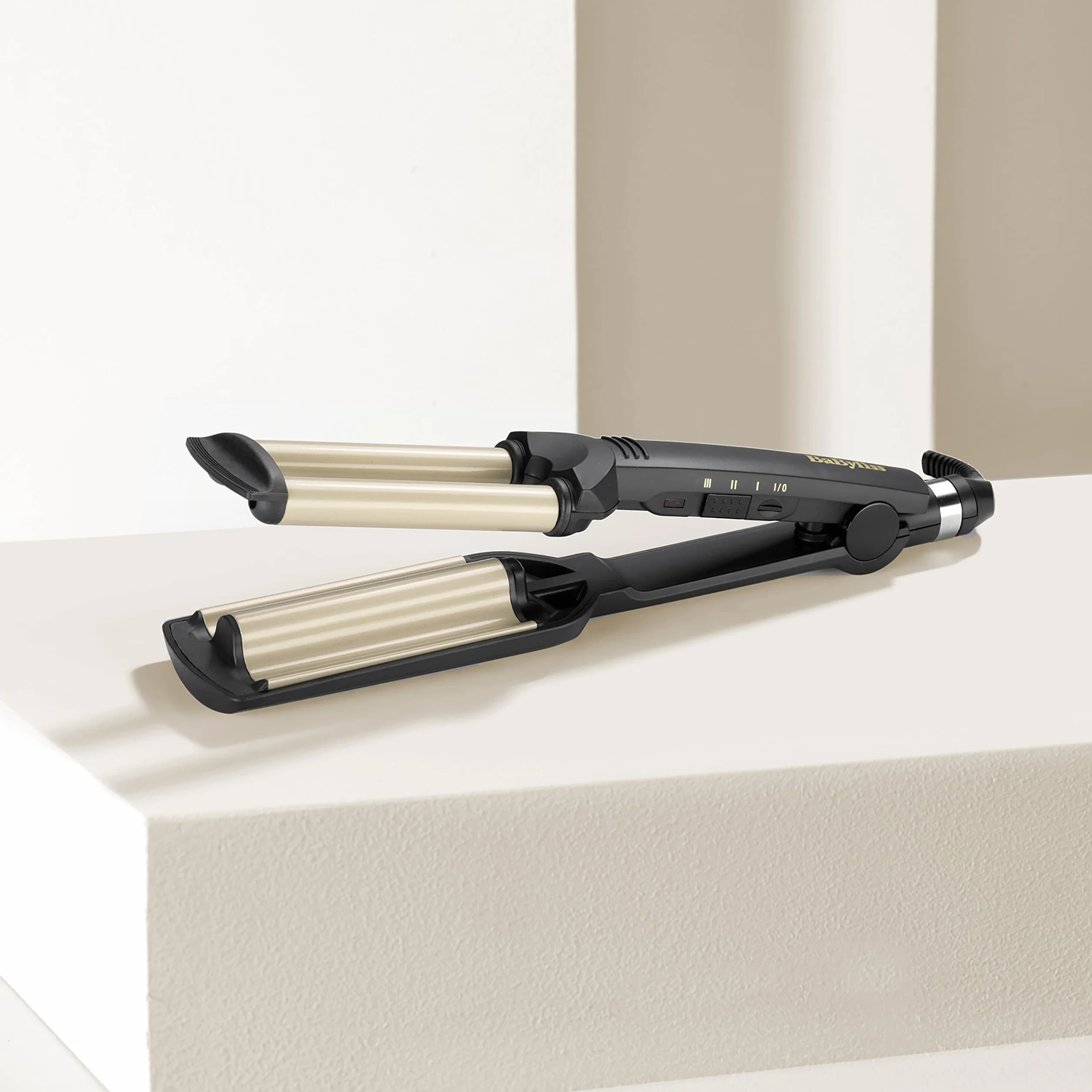 BaByliss Easy Waves C260E Triferro Beach Waves lokówka ceramiczno-tytanowa 3 ustawienia temperatury
