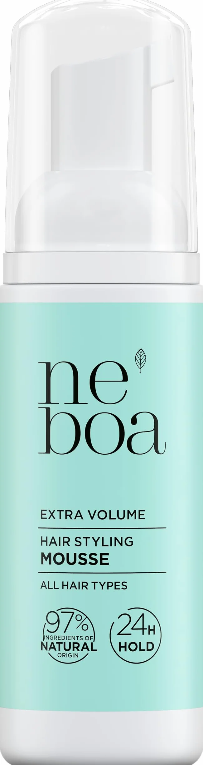 Neboa Pianka do Stylizacji Włosów, Extra Volume, 50 ml, 24-godzinne Utrwalenie, Wegańska