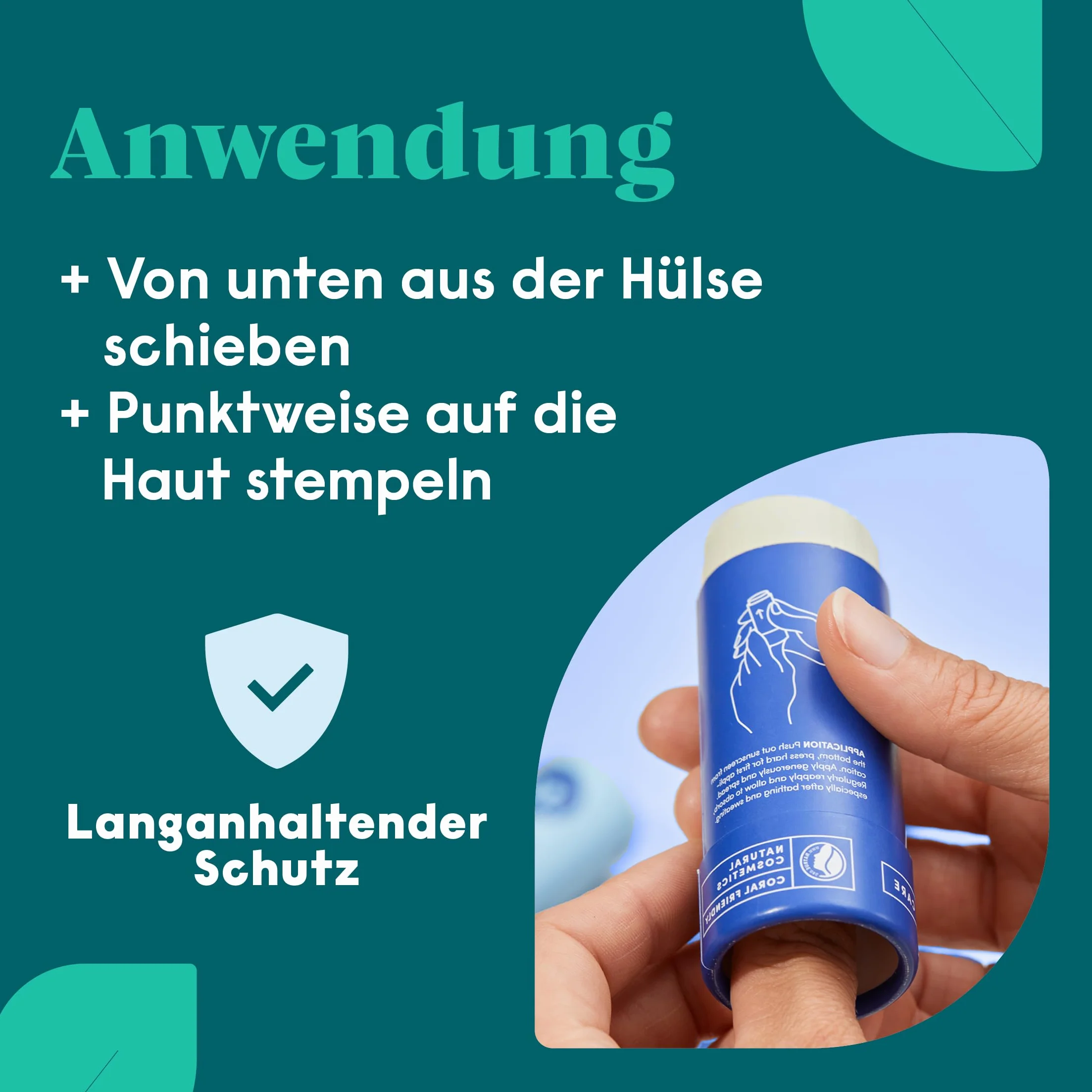 4people Bio krem przeciwsłoneczny w sztyfcie LSF 50 · wodoodporny filtr przeciwsłoneczny z cynkiem · mineralny filtr UV · dla dzieci i dorosłych · 100% naturalny · 40 g