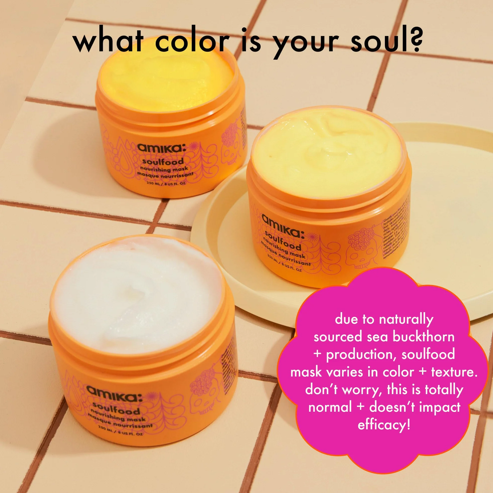 Amika Soulfood Nourishing Mask 250ml - Maska do włosów suchych włosów - Maska do włosów zniszczonych