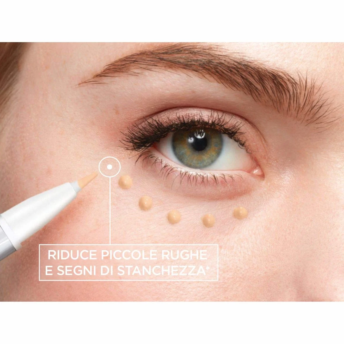 L'Oréal París Accord corrector Parfait Eye Cream in a Concealer tono medio claro 3-5.5R Peach