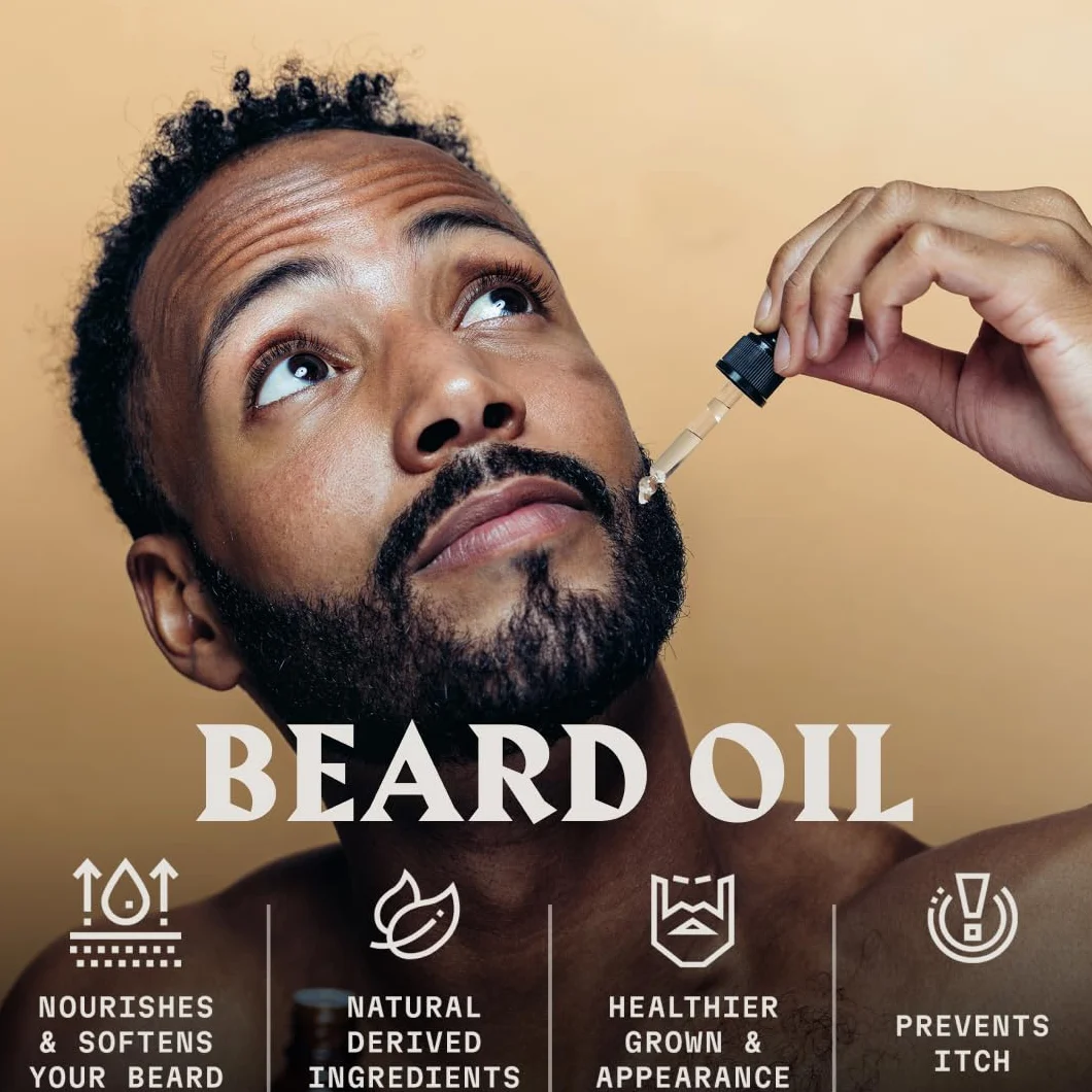 Striking Viking Beard Oil and Balm - Leave in Beard Conditioner - Tames, Styles, Softens, Moisturizes Beards and Mustache - Made with All Natural and Organic Argan and Jojobo, Olejki waniliowe