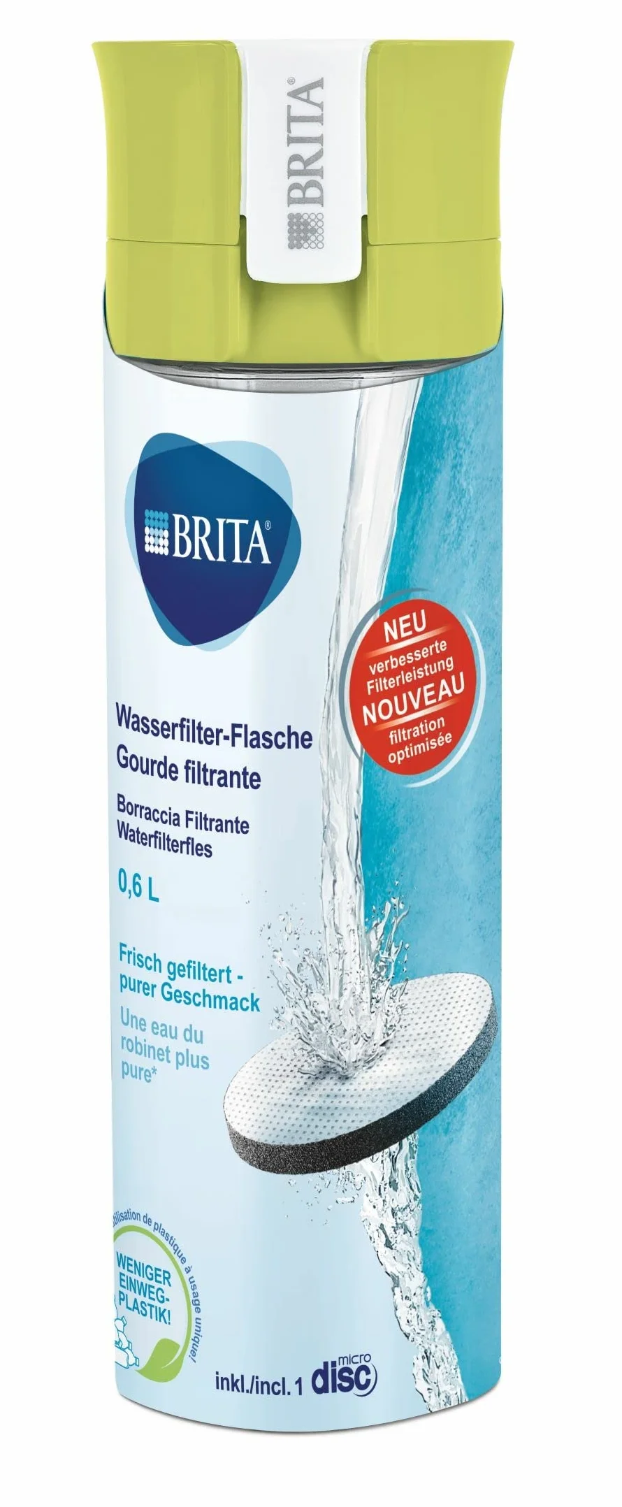 Brita Fill & Go Butelka Filtr Lime – Filtr do wody