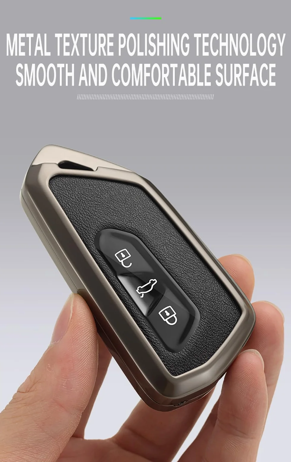 ontto Etui na kluczyki samochodowe, pasuje do Skoda Octavia A8 MK8, Seat, Leon, FR, MK4, Cupra, Formentor, do VW Golf 8 ID.6, etui na klucze, metalowe, z breloczkiem do kluczy