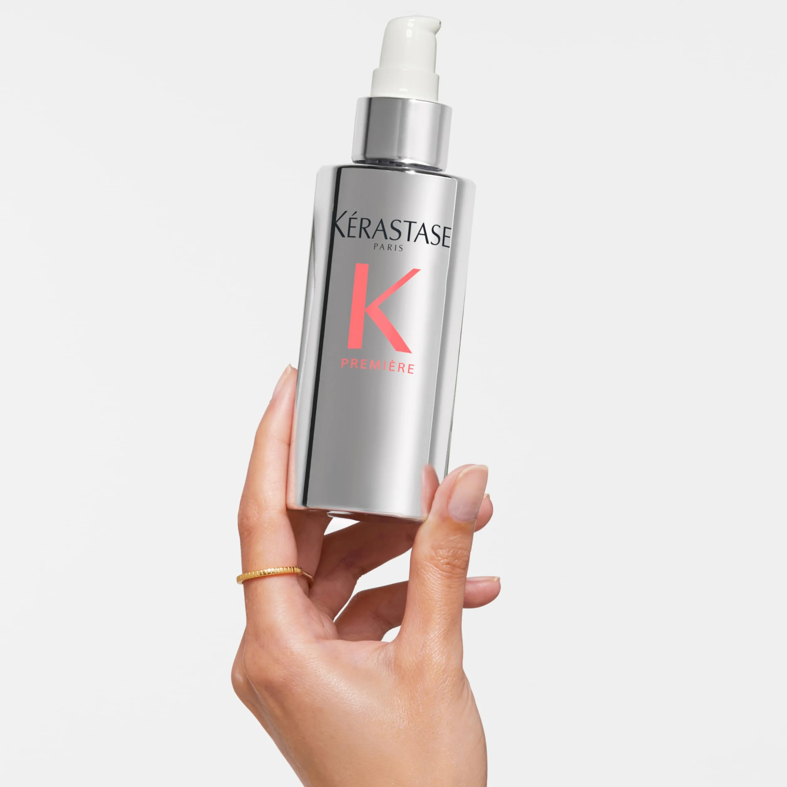 Kérastase Première serum do włosów przeciw łamaniu się włosów i puszeniu się, z peptydami i glicyną, serum do włosów z dodatkiem peptydów i glicyny, serum do włosów z funkcją Sérum Filler, 90 ml
