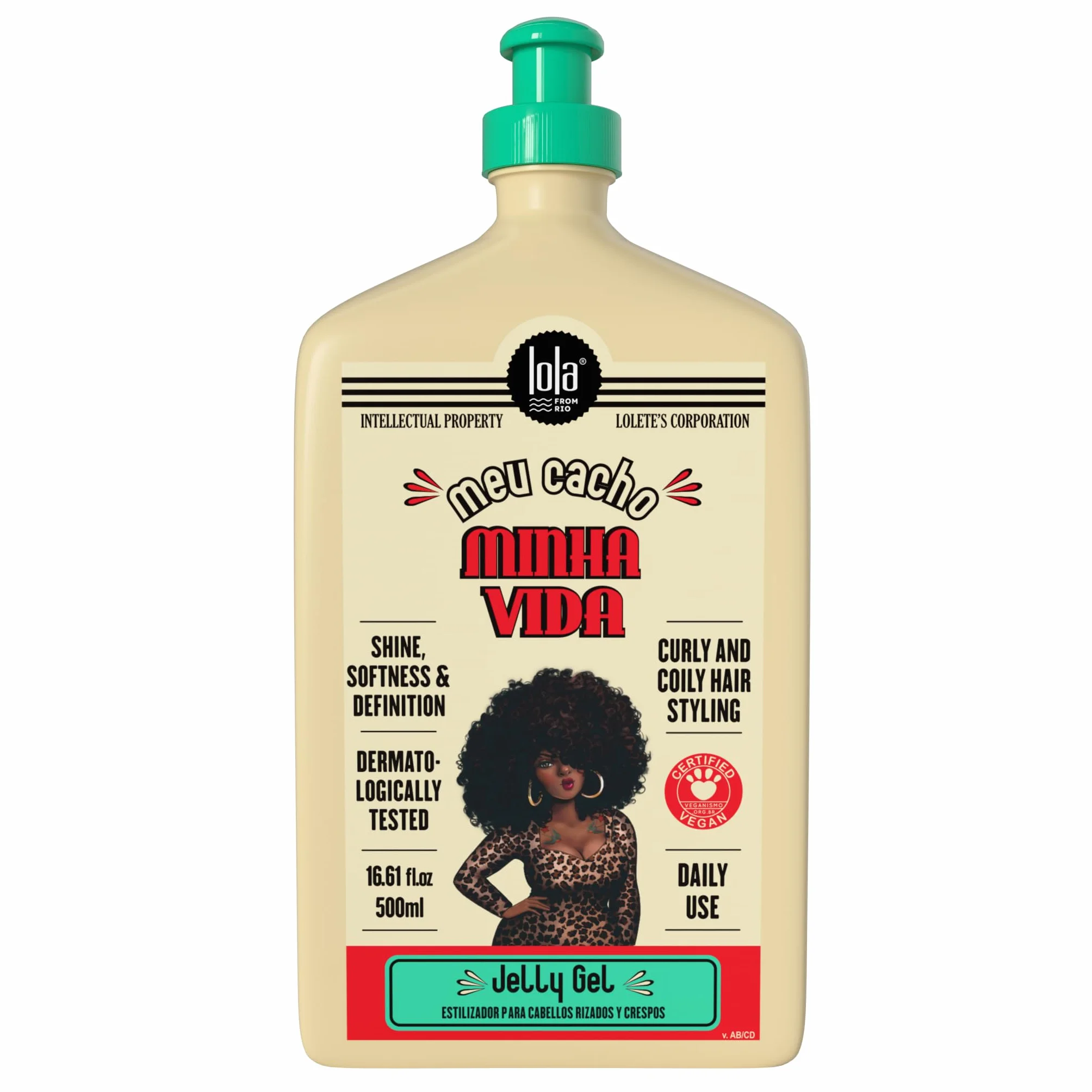 Lola Cosmetics MEU CACHO MINHA Vida - Żel żelowy 500G, Unikalny, Standardowy