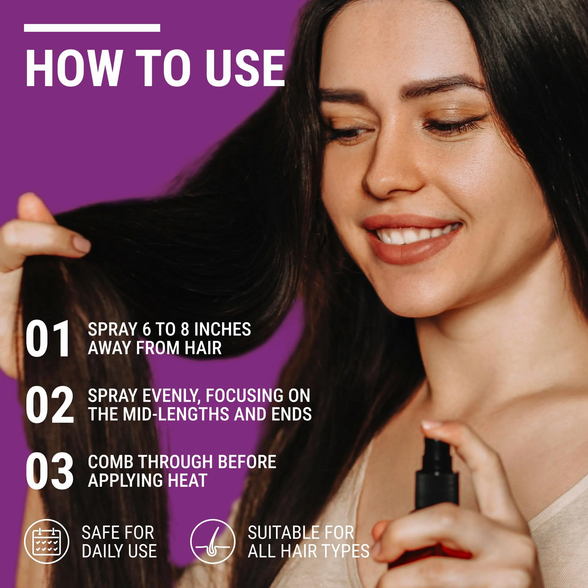 NEATLY Odżywczy spray termoochronny z aloesem 250ml Ochrona termiczna włosów