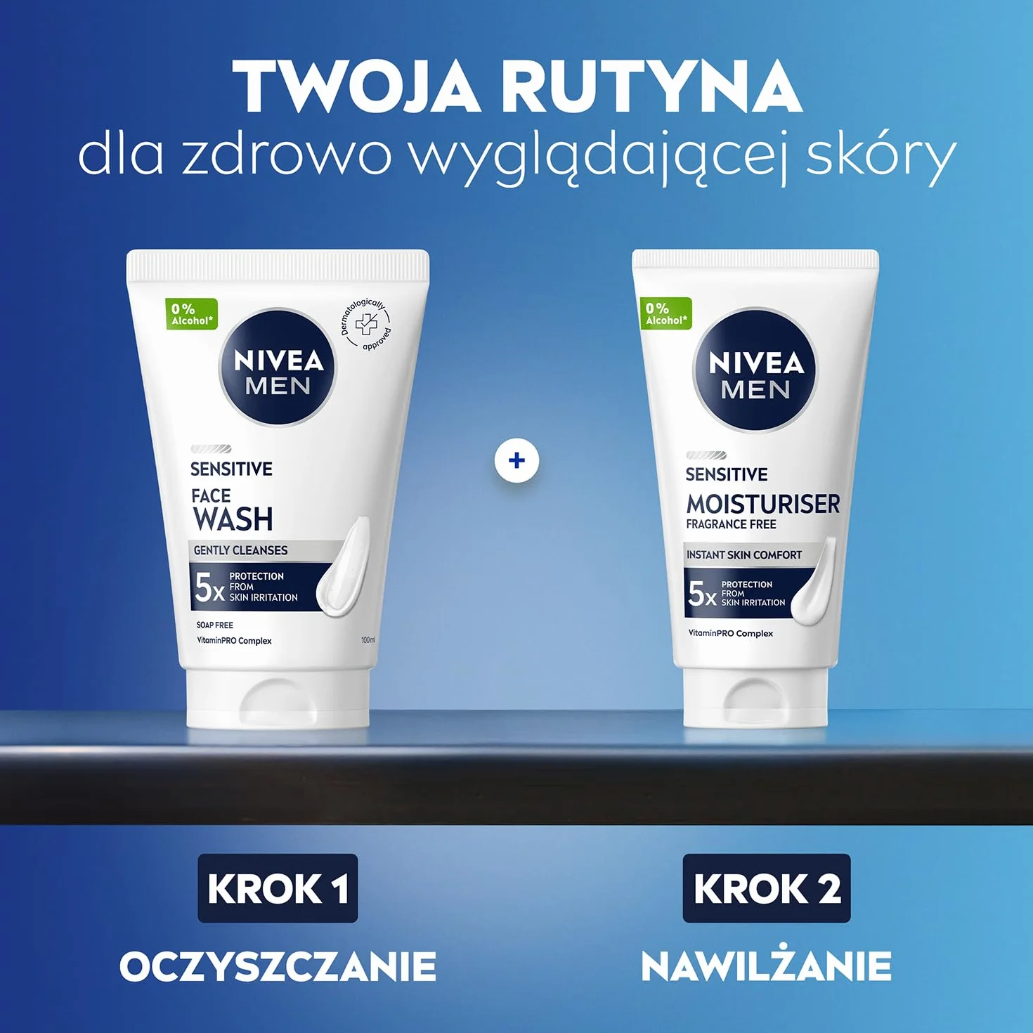 NIVEA MEN Sensitive krem nawilżający do twarzy męski – skóra wrażliwa, pantenol, witamina E – 50 ml