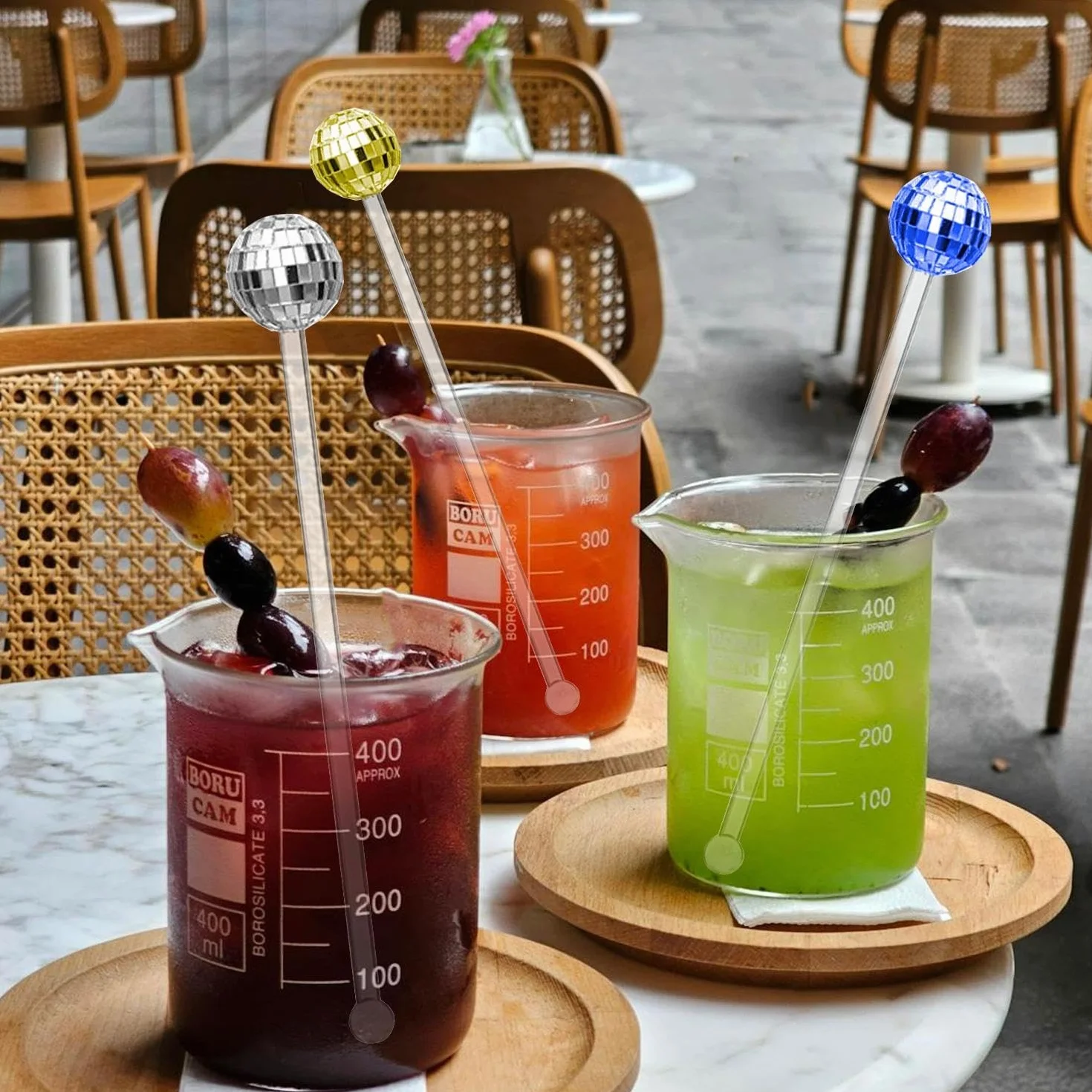 Mieszadło do koktajli dyskotekowych, kreatywne mieszadło do napojów, odpowiednie do domu, na imprezy, restauracje