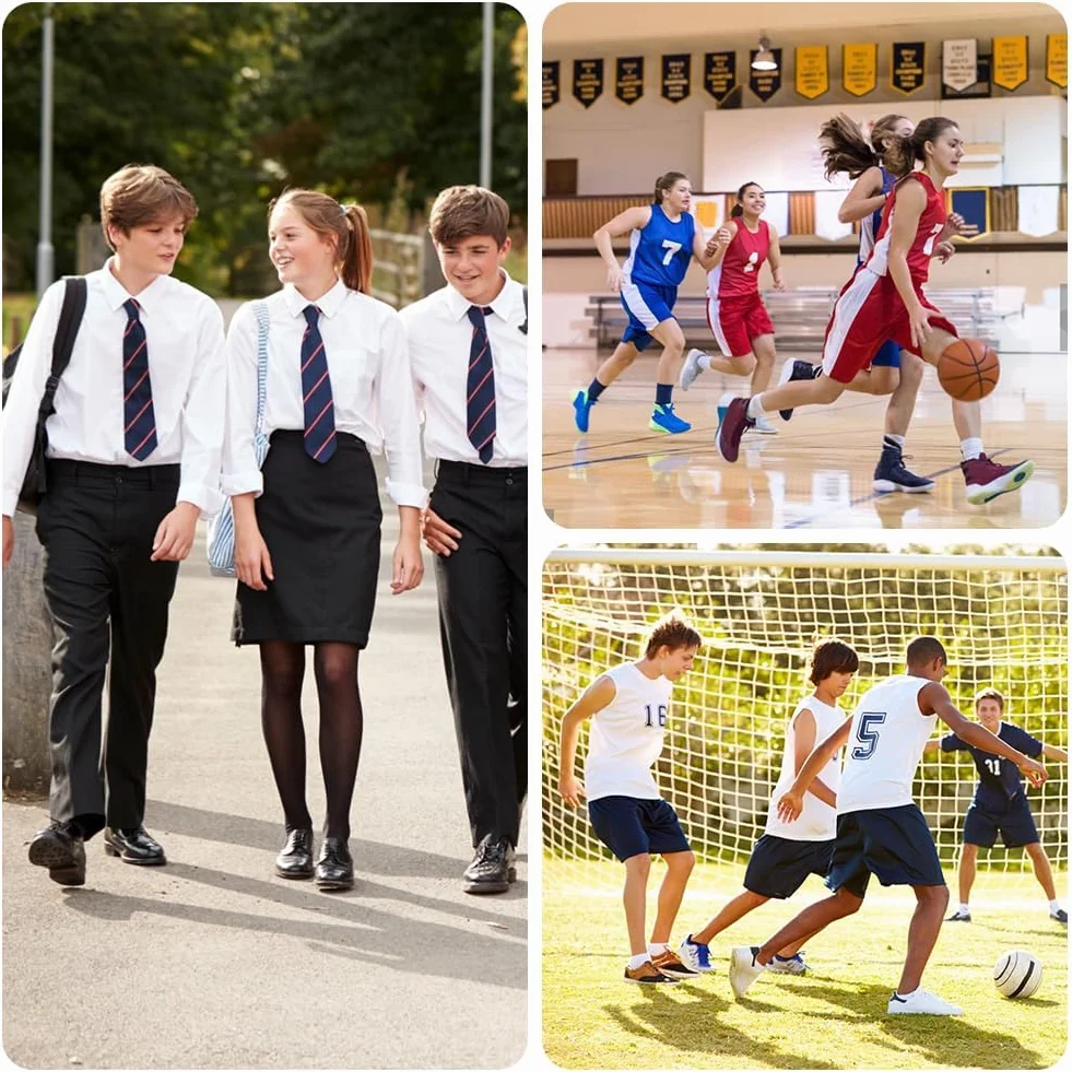 12 par bawełnianych skarpet dla dzieci, unisex skarpetki sportowe kolorowe