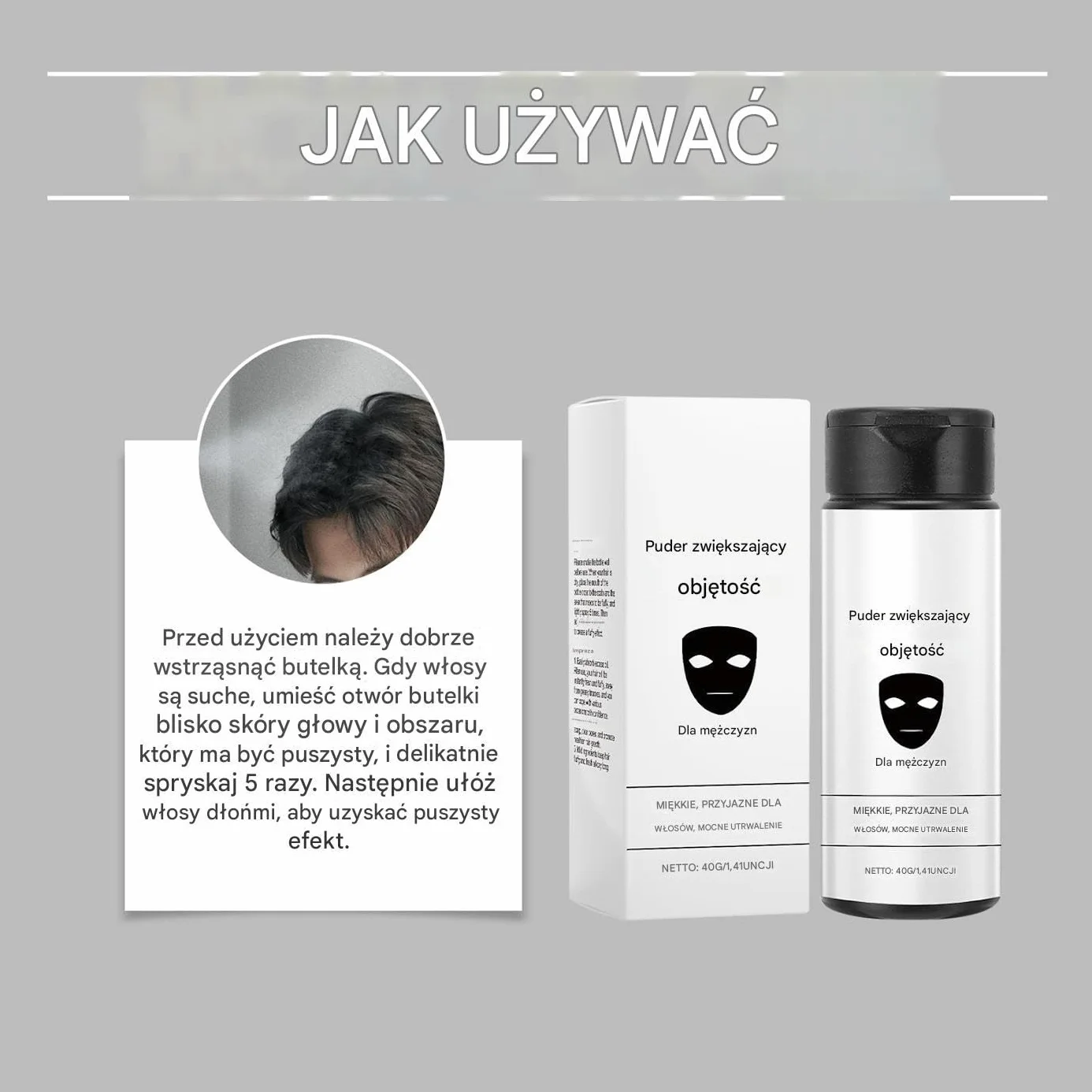 Hair Styling Powder, Volume Texture Powder, Matte Finish Grooming, Lightweight HairLift Easy Daily Use, Portable HairTool for Appointments Events, Compact Styling Solution
