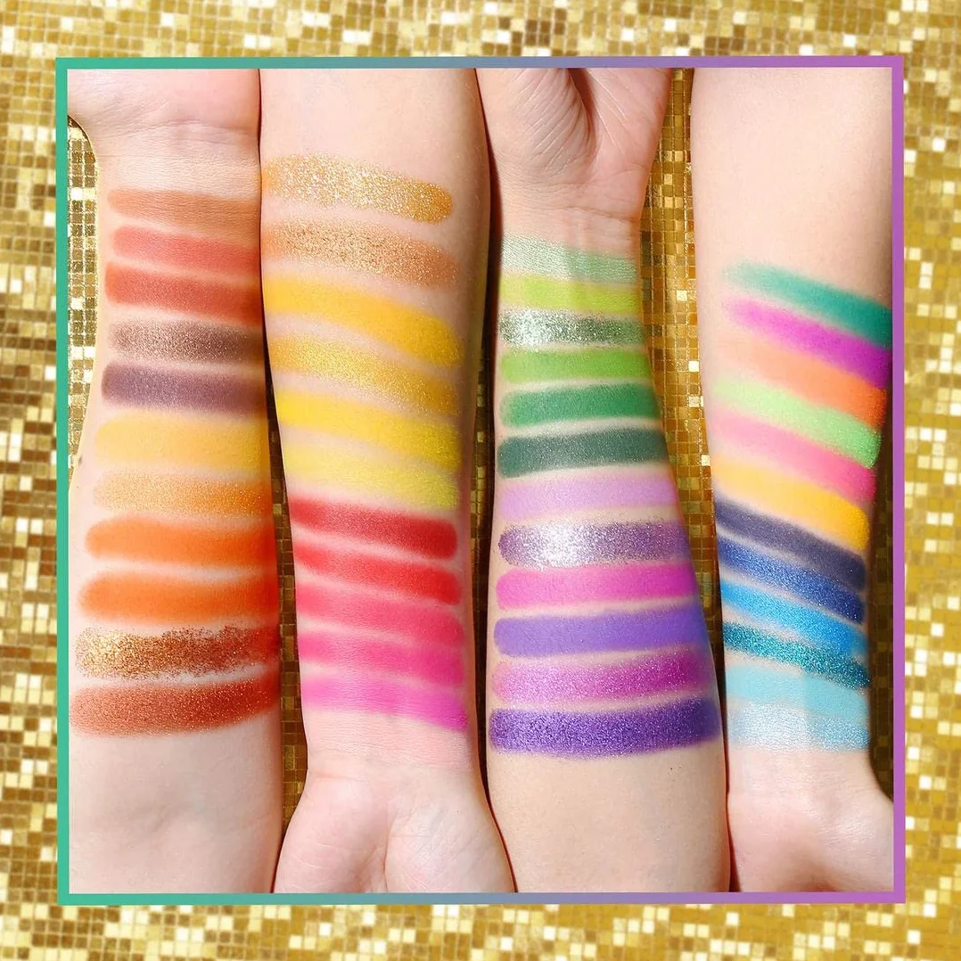 UCANBE paleta 48 kolorowych cieni do powiek, brokatowe, matowe, egzotyczne aromaty, cienie do powiek, neonowe, metaliczne, zielone, kosmetyki do makijażu oczu
