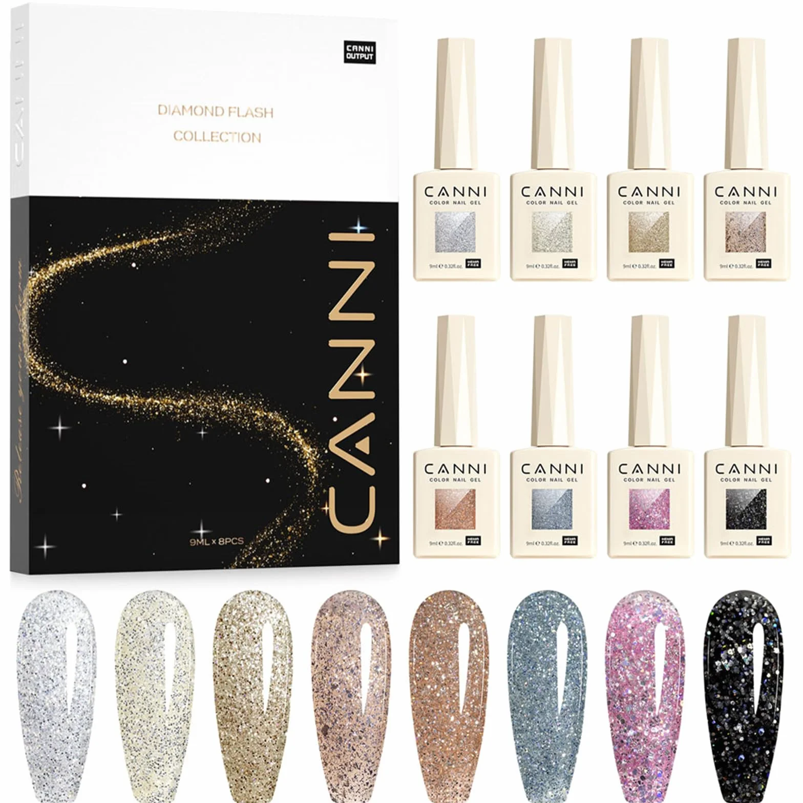CANNI 13031HK lakier do paznokci UV lakier do paznokci błyszczący Shellac lakier żelowy do paznokci żelowych UV lakier Soak Off lakier żelowy do lampy UV