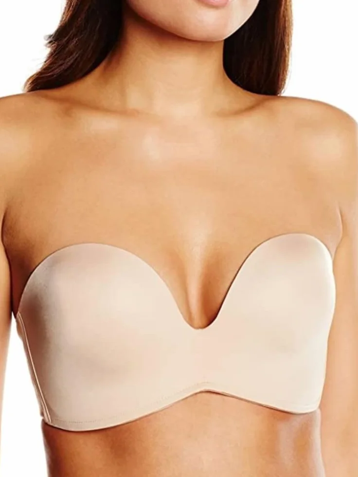 Wonderbra Damski biustonosz bez ramiączek, BEŻOWY, 70B