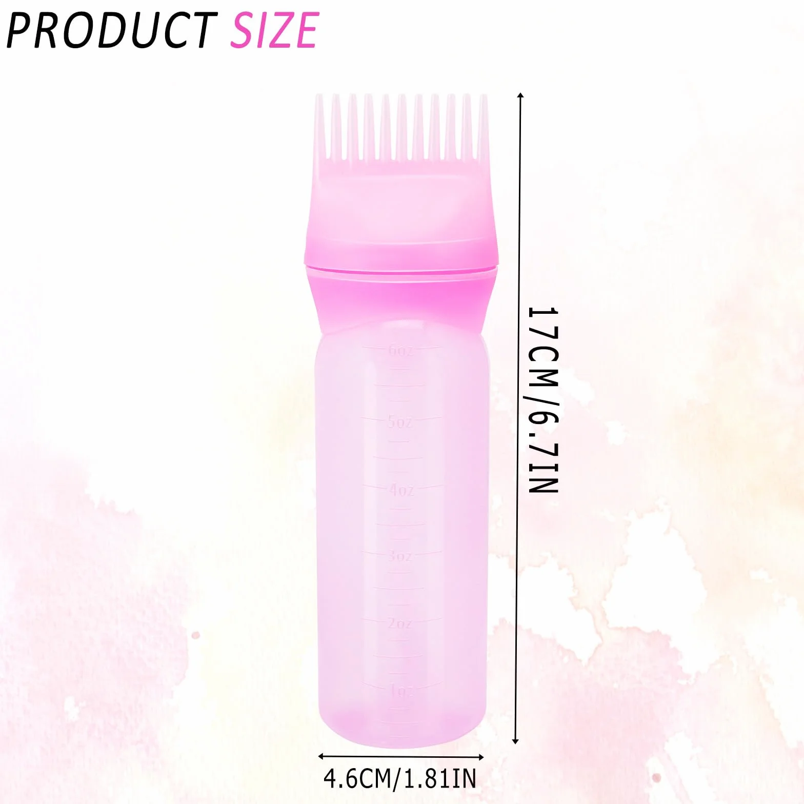 Mozeat Lens Butelka ze szczotką do farbowania włosów, 180 ml, 2 sztuki farb do włosów, pędzel, butelka, szampon, farba do włosów, grzebień, aplikator, grzebień do farbowania włosów, narzędzia