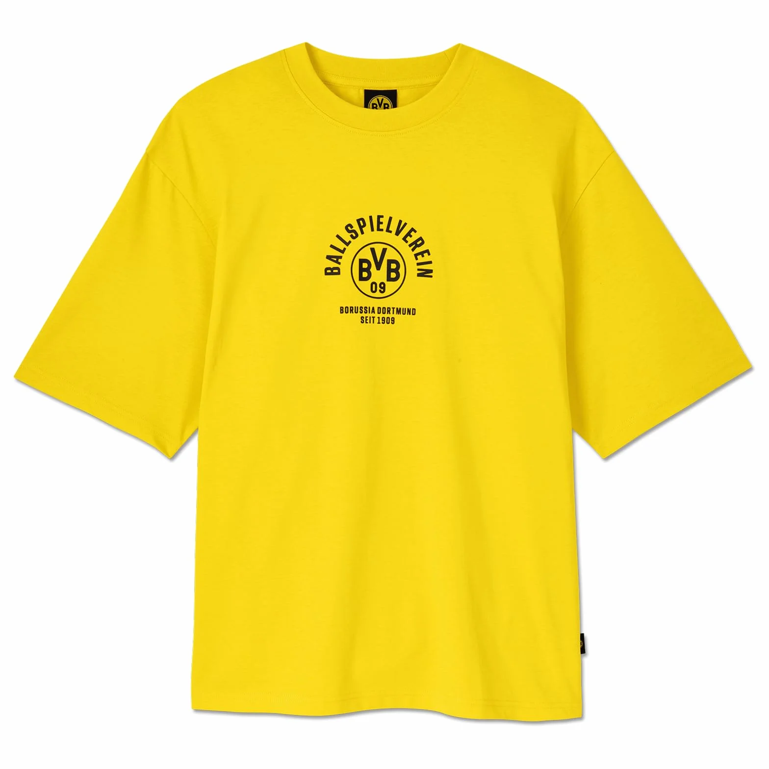 BVB koszulka klubu gry w piłkę, żółta herbata, koszulka basic, S-3XL