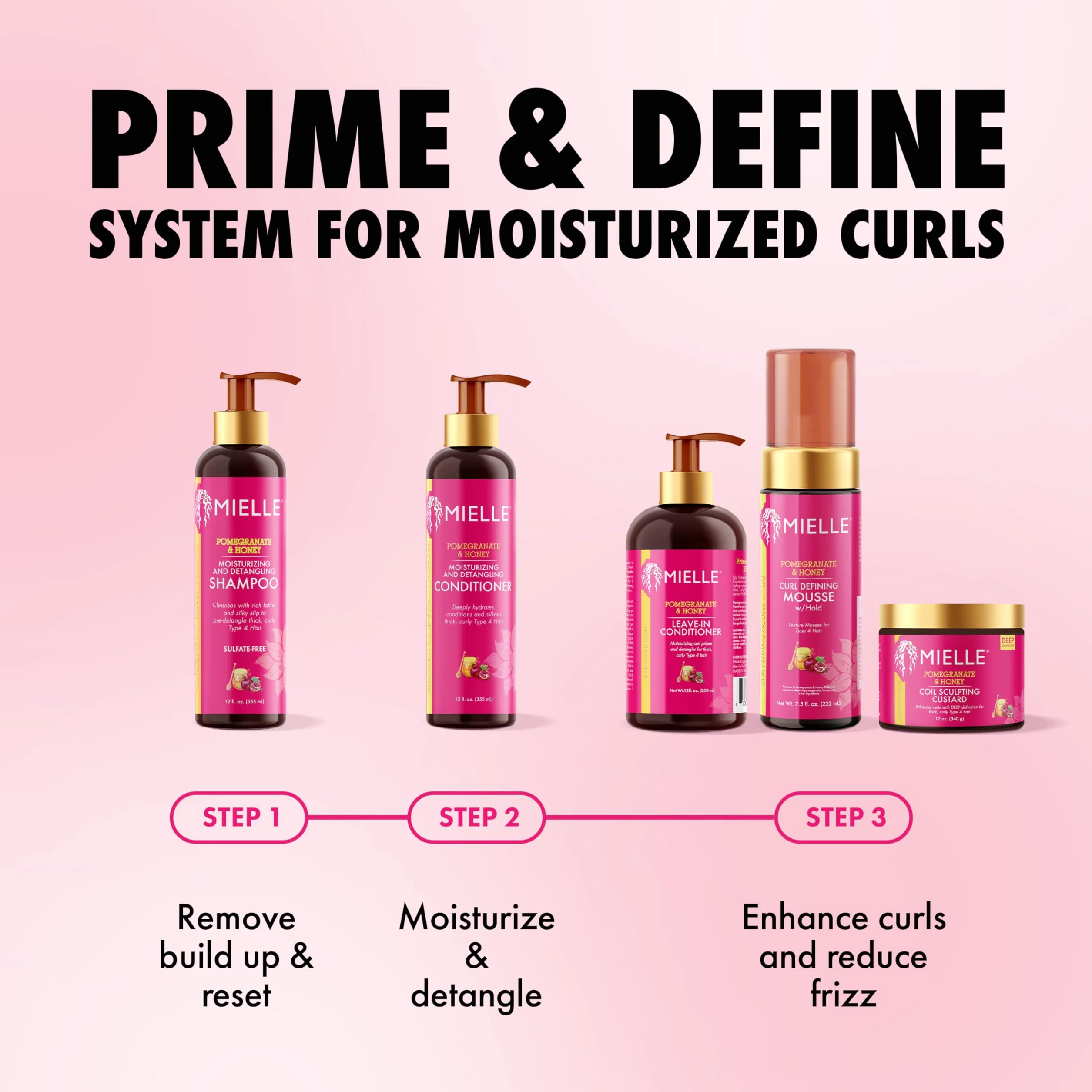 MIELLE ORGANICS Pomegranate & Honey Curl Smoothie 335 ml