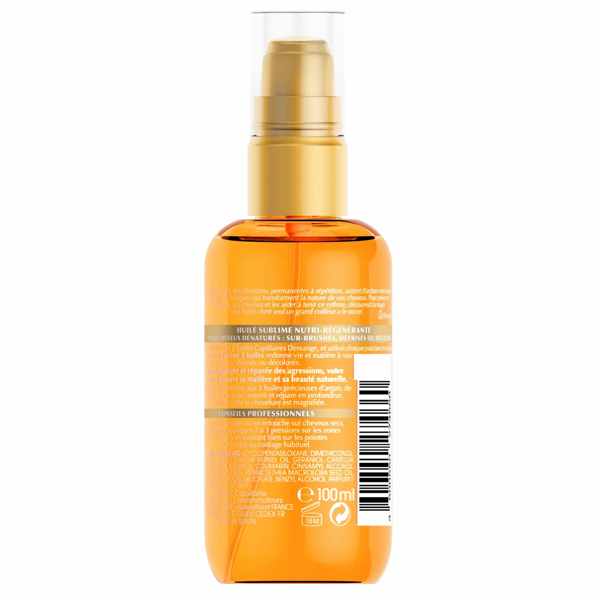 Dessange Extrême 3 Huiles Olejek do Włosów, 100 ml