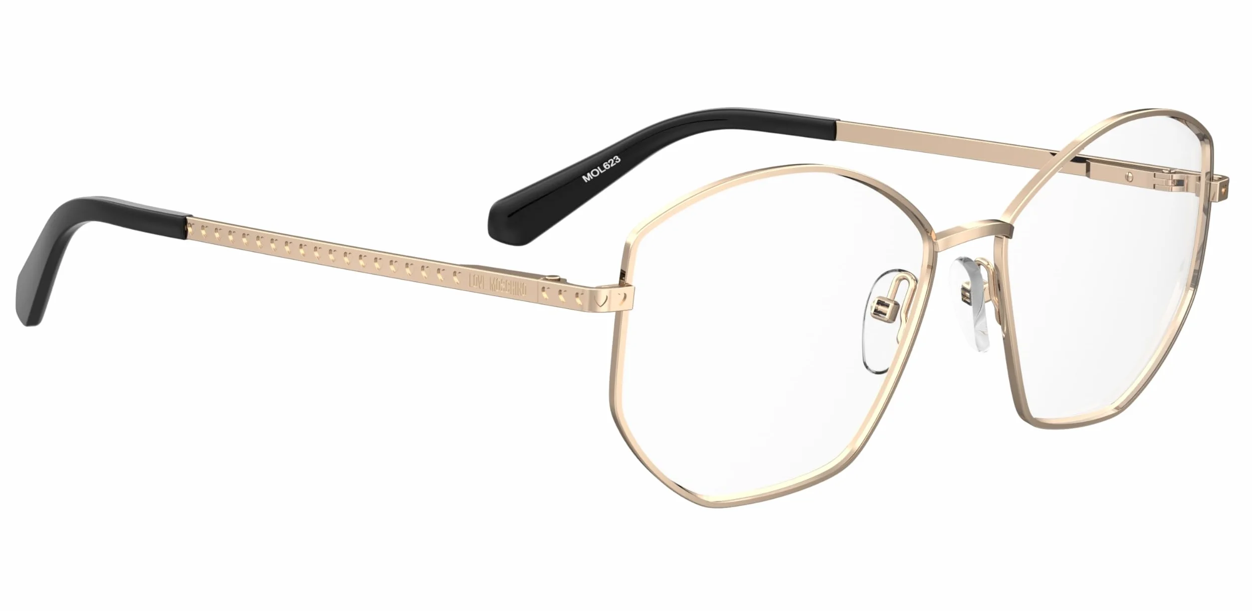 MOSCHINO LOVE MOL623 Rama okularów 000 ROSE GOLD 55/15/140 Kobieta