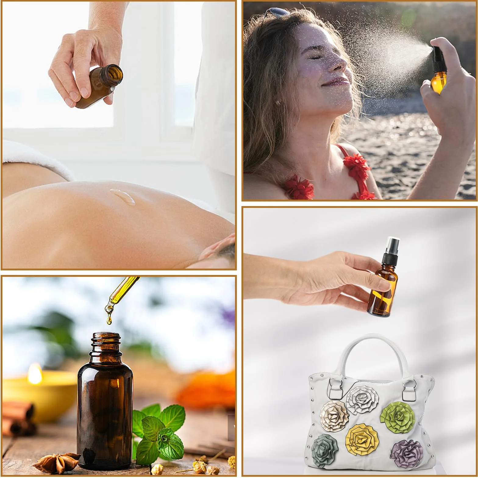 Szklane butelki z rozpylaczem 5 sztuk 50 ml 30 ml do perfum